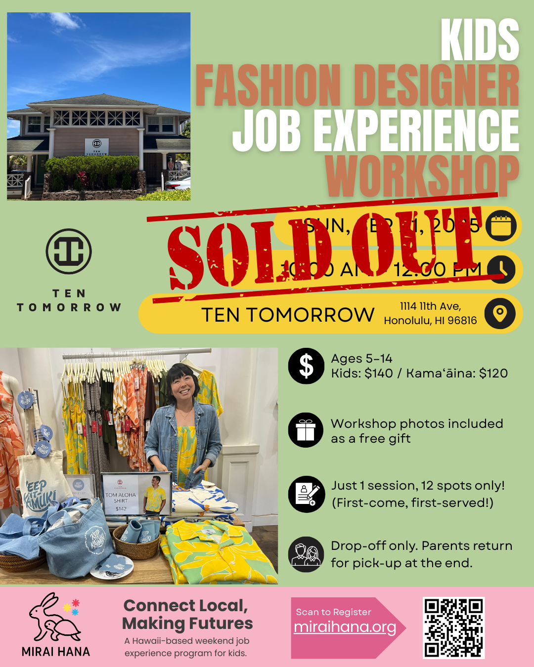 #004. TEN TOMORROW - Kids Job Experience: Fasion Designer Edition