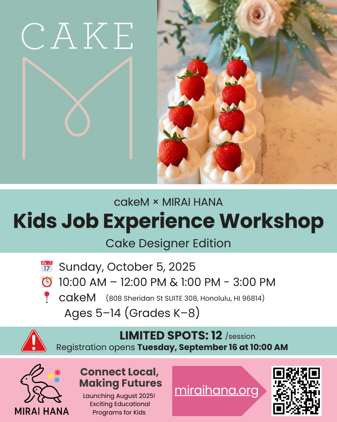 #005. CakeM – Kids Job Experience: Cake Designer Edition