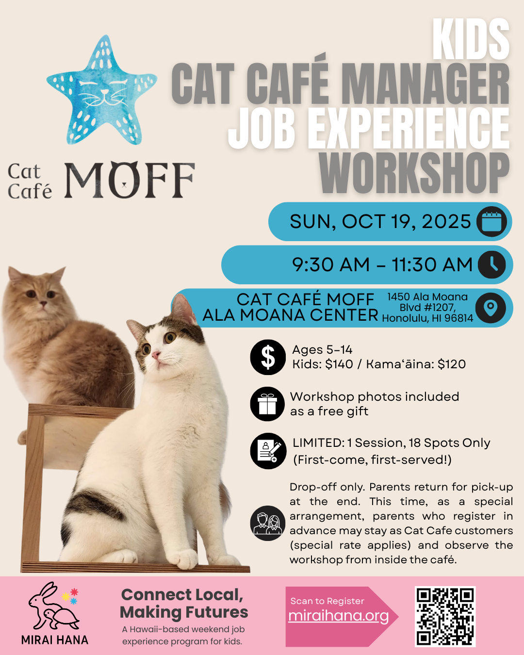 #006. Cat Café MOFF - Kids Job Experience: Cat Cafe Edition