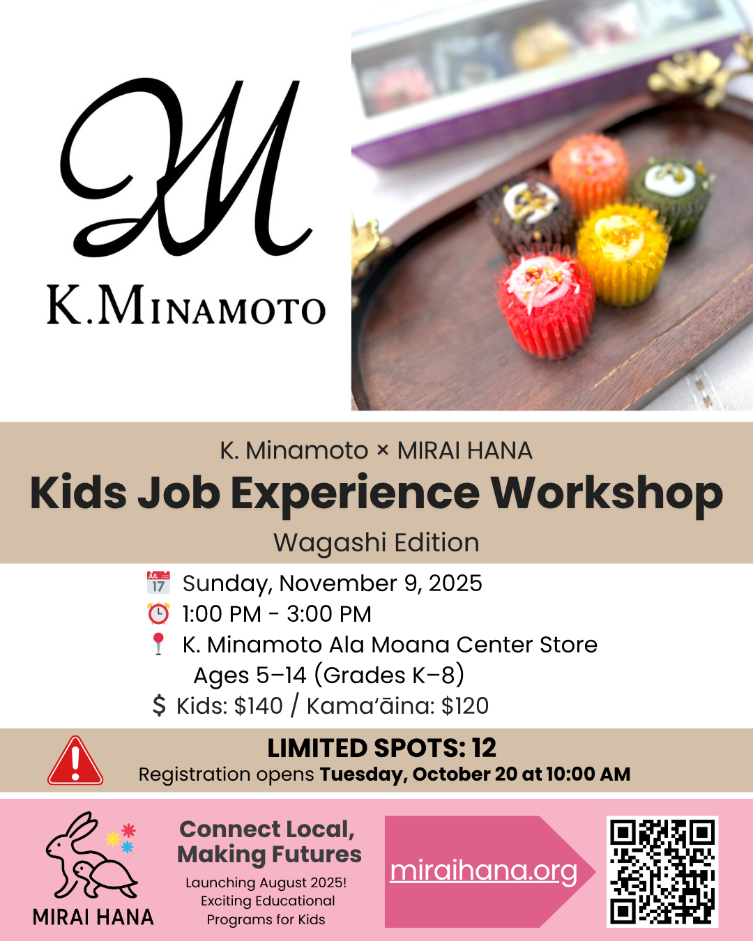 #007. K. Minamoto – Kids Job Experience: Wagashi Edition
