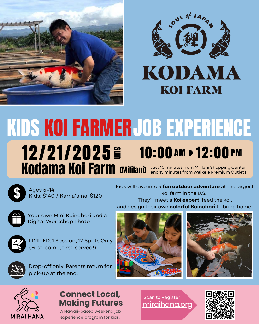 #011. Kodama Koi Farm – Kids Job Experience: Koi Farmer Edition