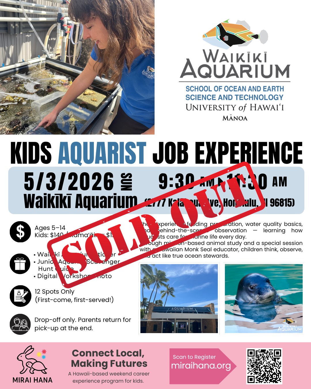 #019. Waikīkī Aquarium – Kids Job Experience: Aquarist Edition