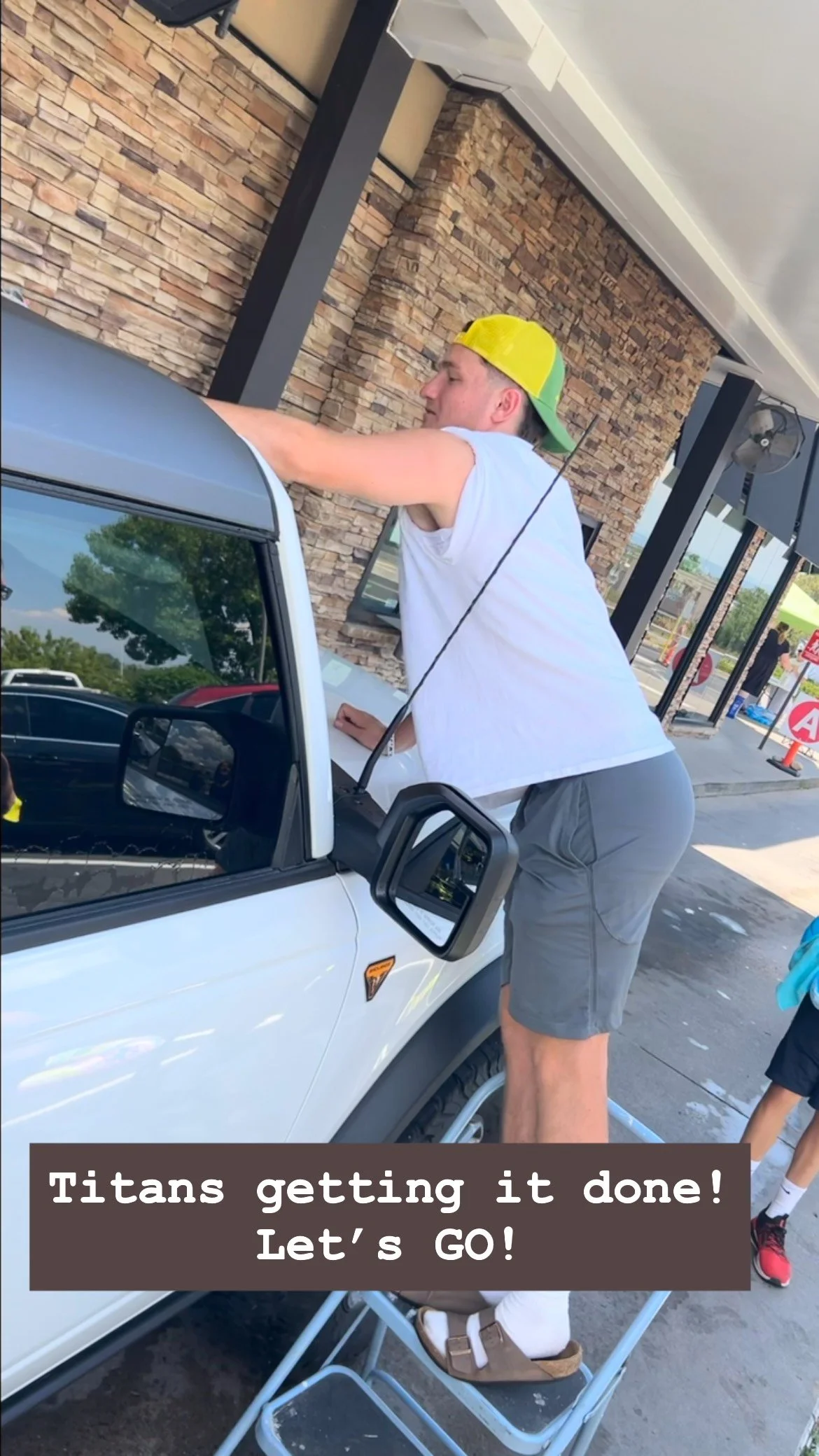 Putting their whole selves into shining your ride! Come help keep up the pace! Thank you Chick-Fil-A Parker for hosting! #legendhighschoolfootball #earnednotgiven #titanbuilt #newchapter