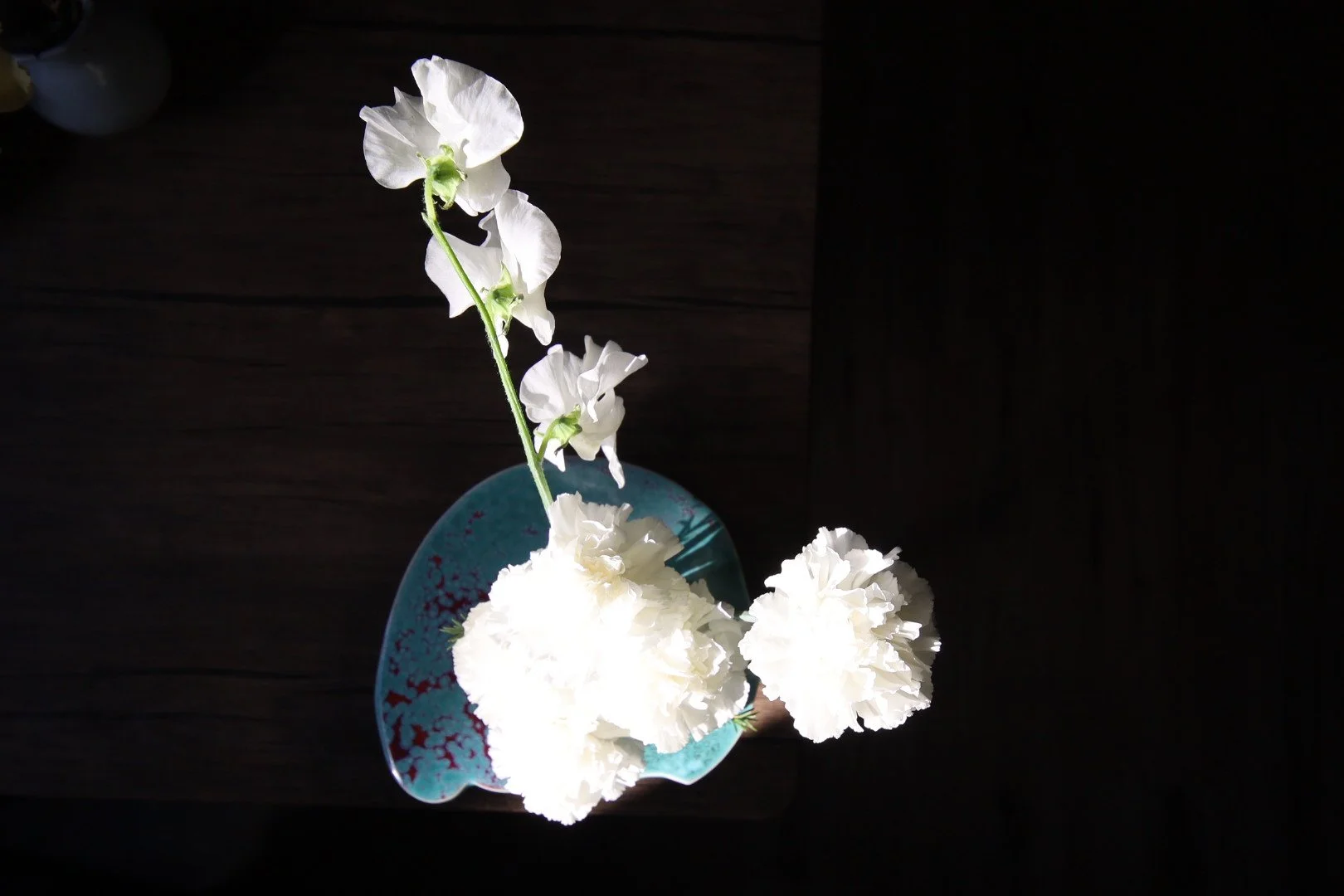 carnation and sweet pea