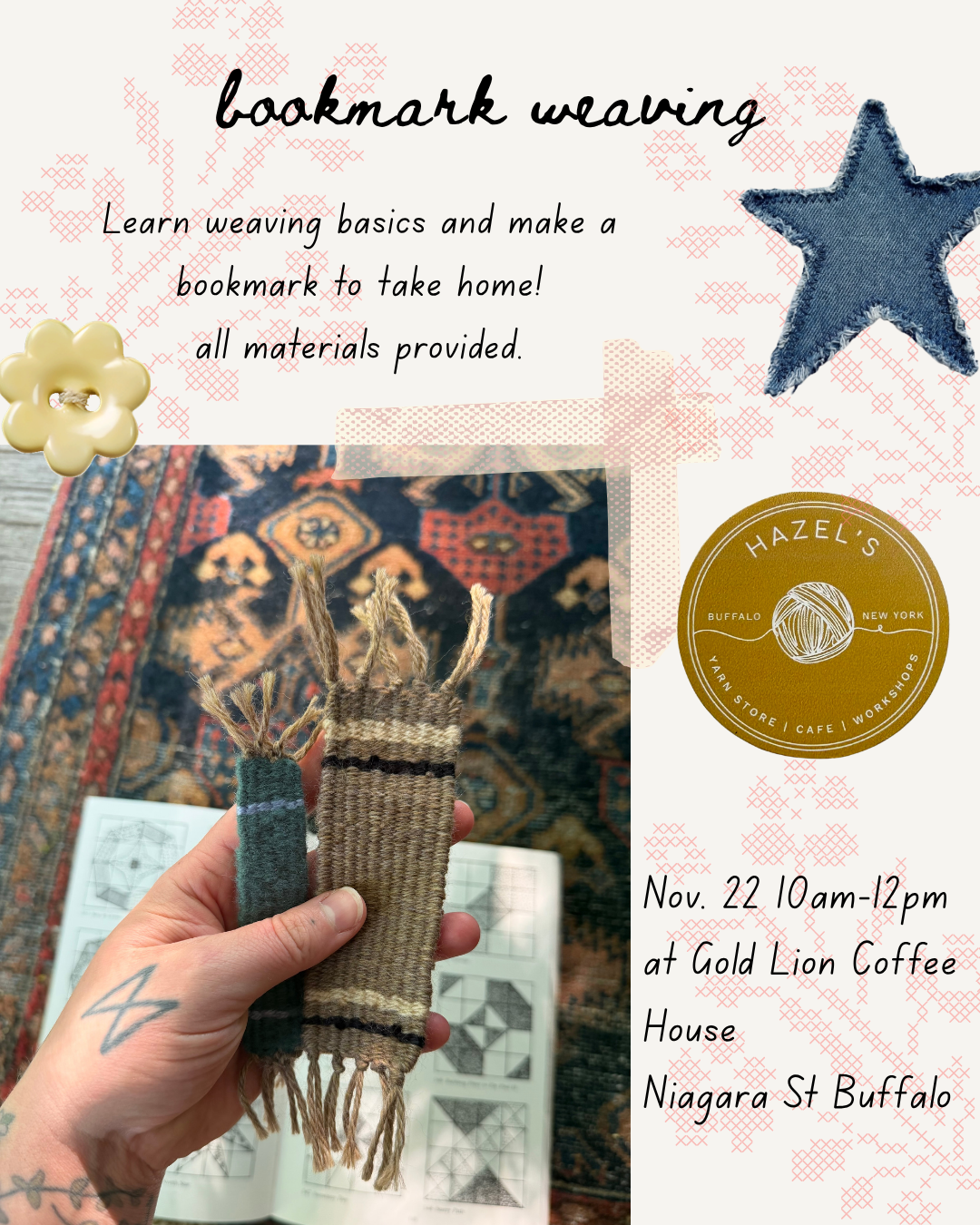 11/22 Bookmark Weaving | Buffalo NY