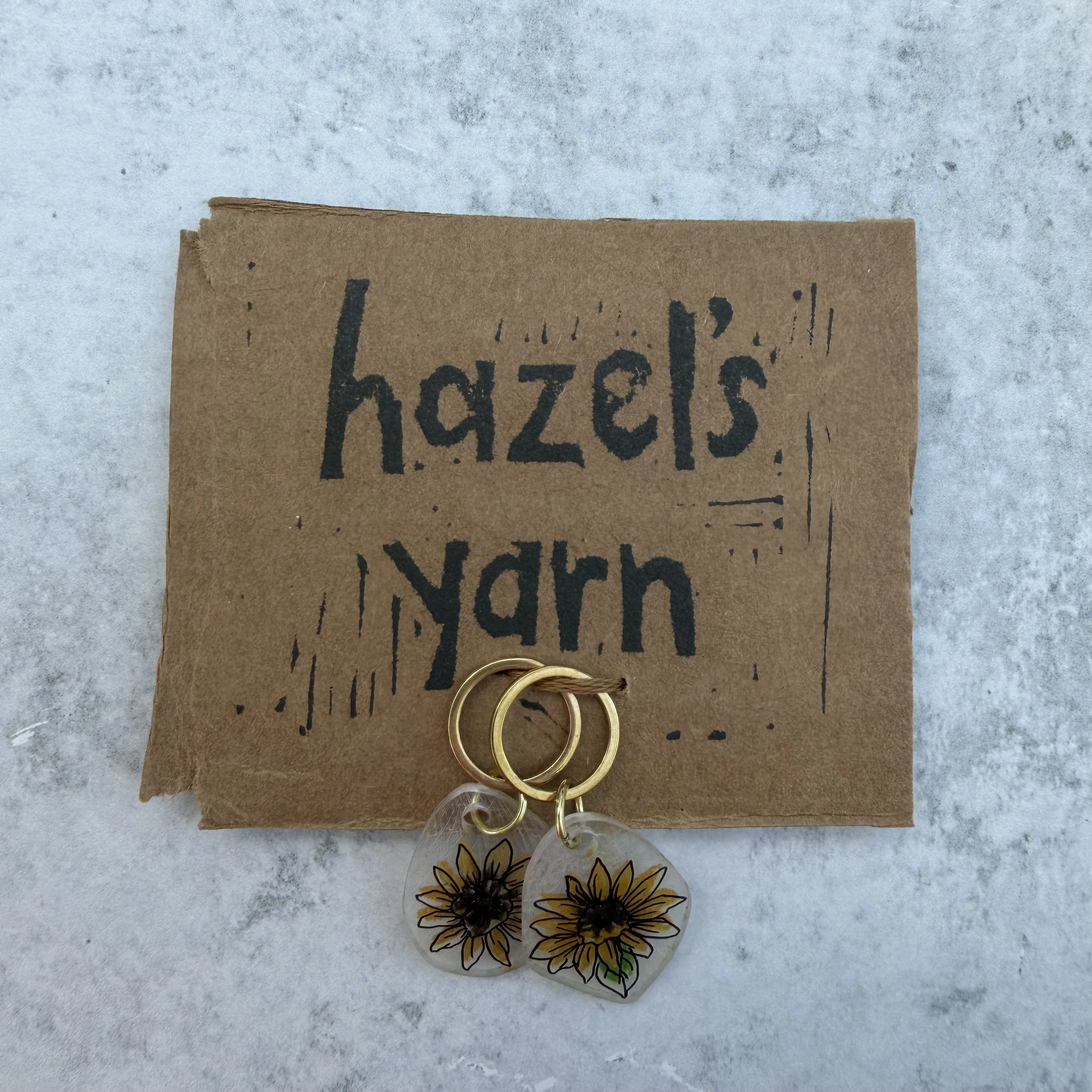 Sunflower Stitch Markers (v2)