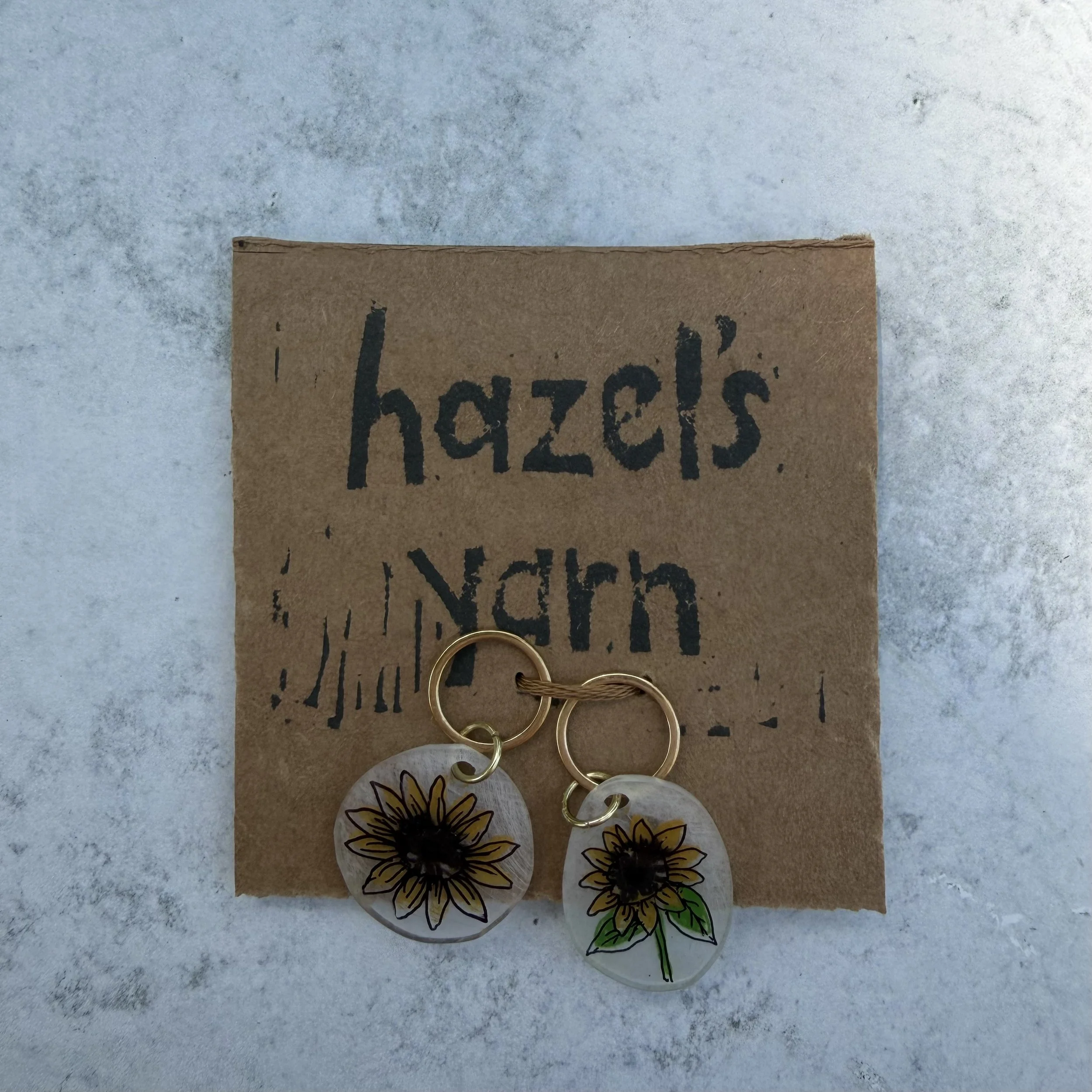 Sunflower Stitch Markers (v3)