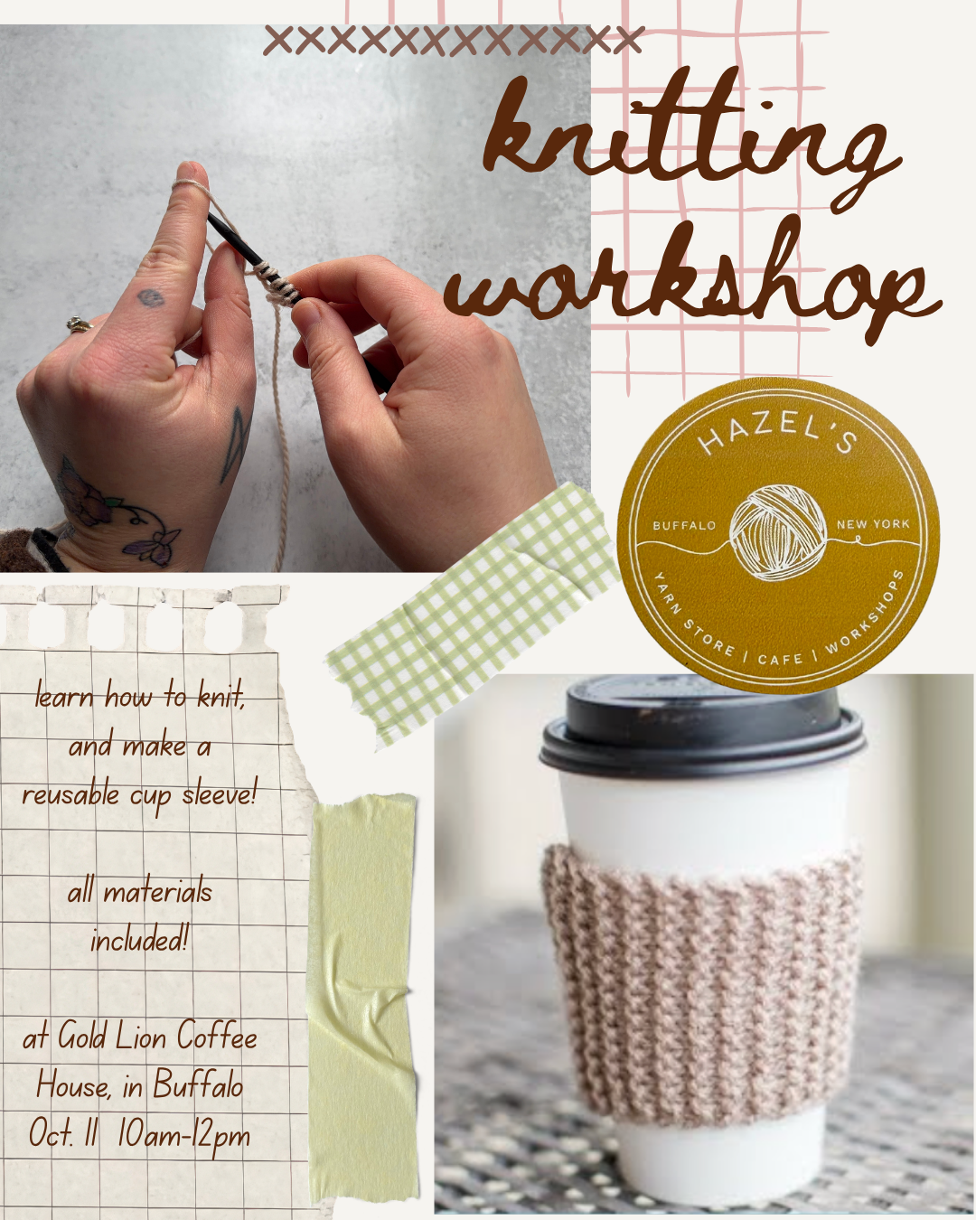 10/11 Knit A Cup Sleeve | Buffalo NY