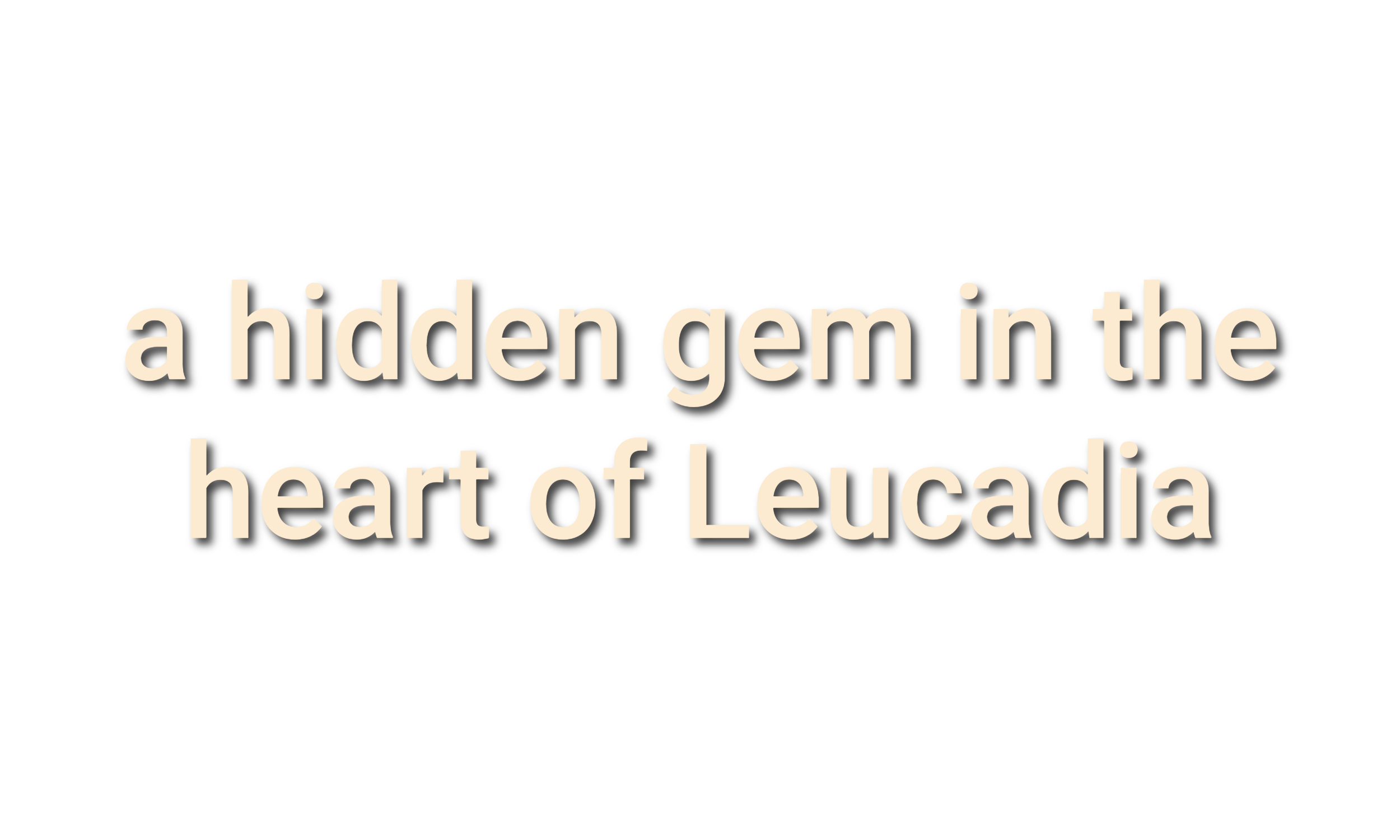 Quote saying, 'a hidden gem in the heart of Leucadia' with an interior photo of the salon chairs and counter as the background..
