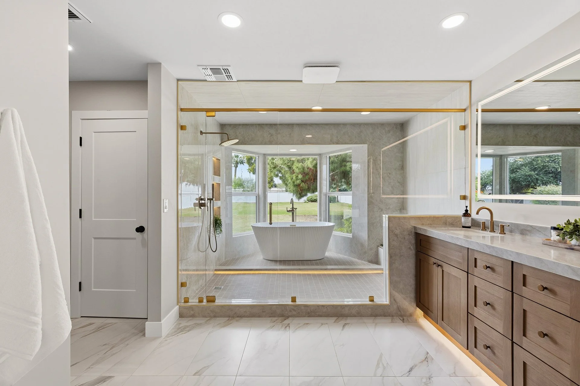 Fully Repositioned Master Bathroom After