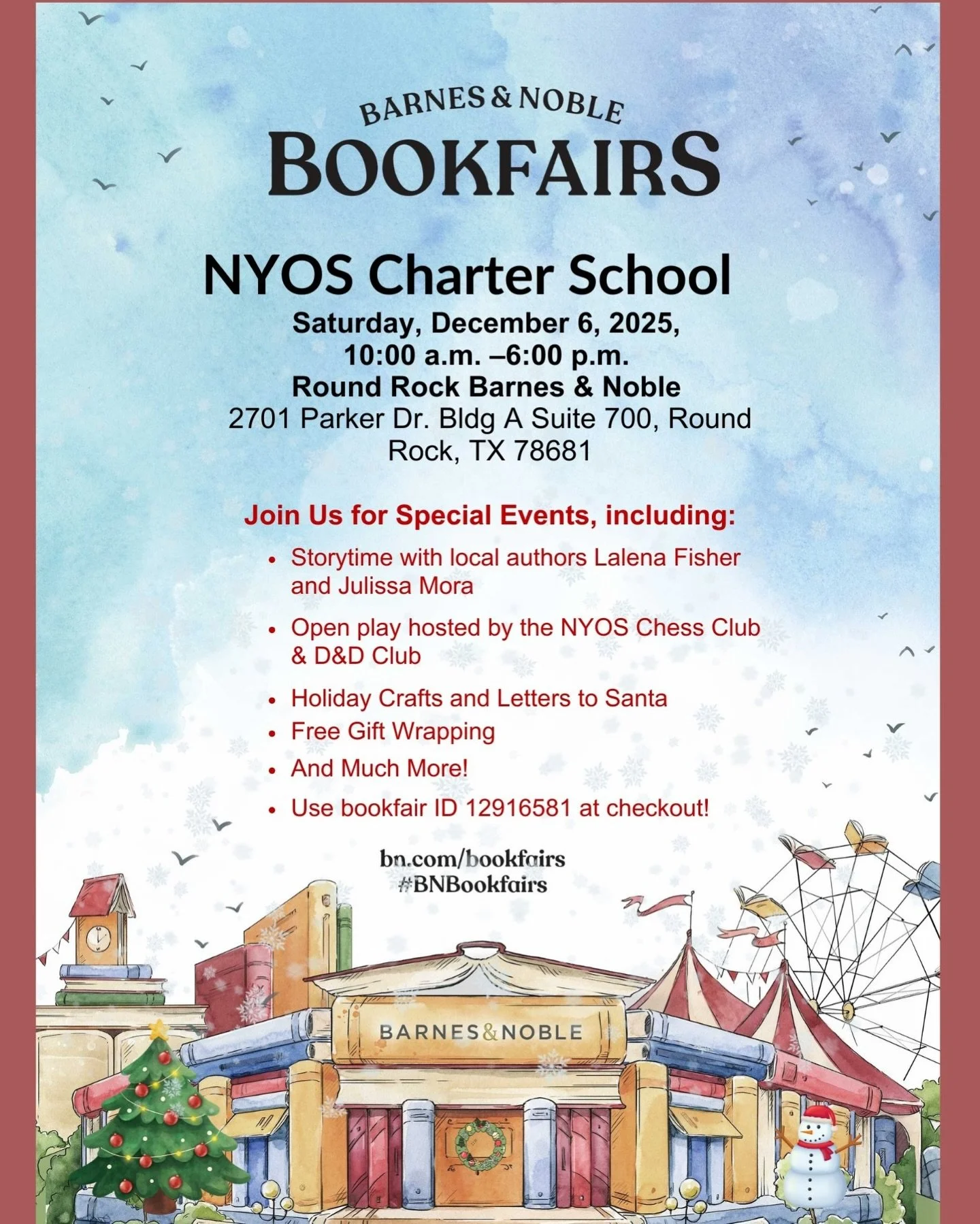 NYOS Fundraiser at Barnes &amp; Noble