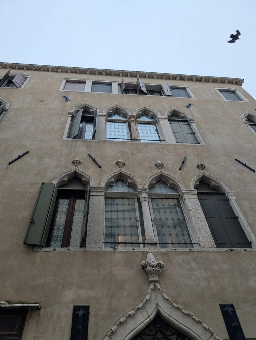 Quatrefoil design found in Venice Italy, illustrating Gothic architecture.