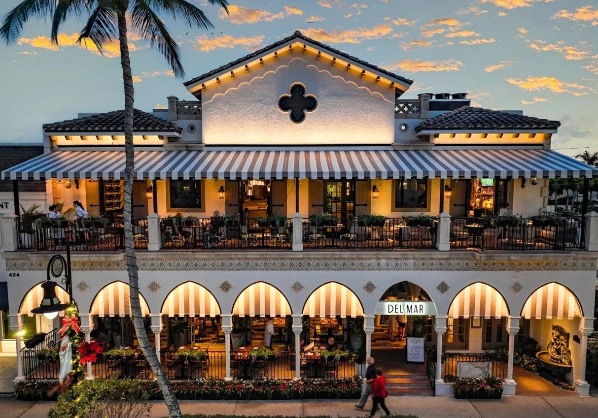 Del Mar, Naples Florida, Gothic architecture influenced.