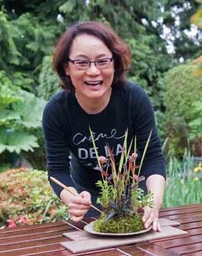 Young Choe at Phelan garden