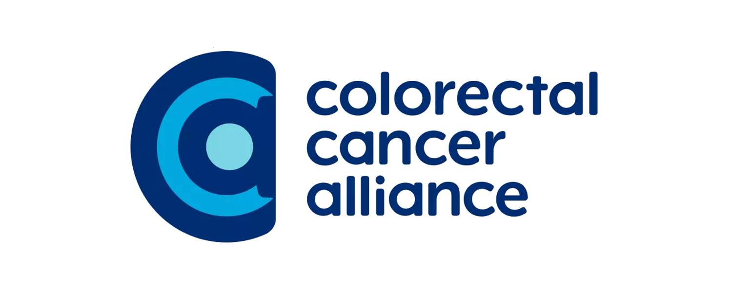 Logo of Colorectal Cancer Alliance with a stylized letter 'C' in blue shades and the organization name next to it