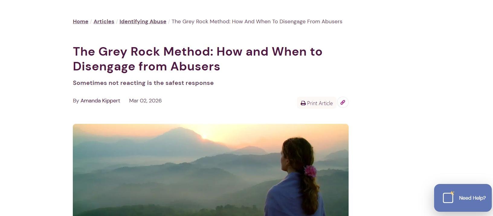 The Grey Rock Method: How and When to Disengage from Abusers | Domesticshelters.org | Mar 2026