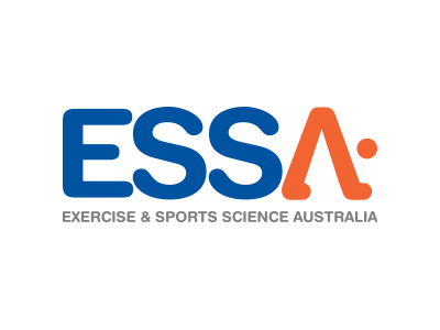 ESSA Logo, the letters ESS are in blue and the letter A is in orange