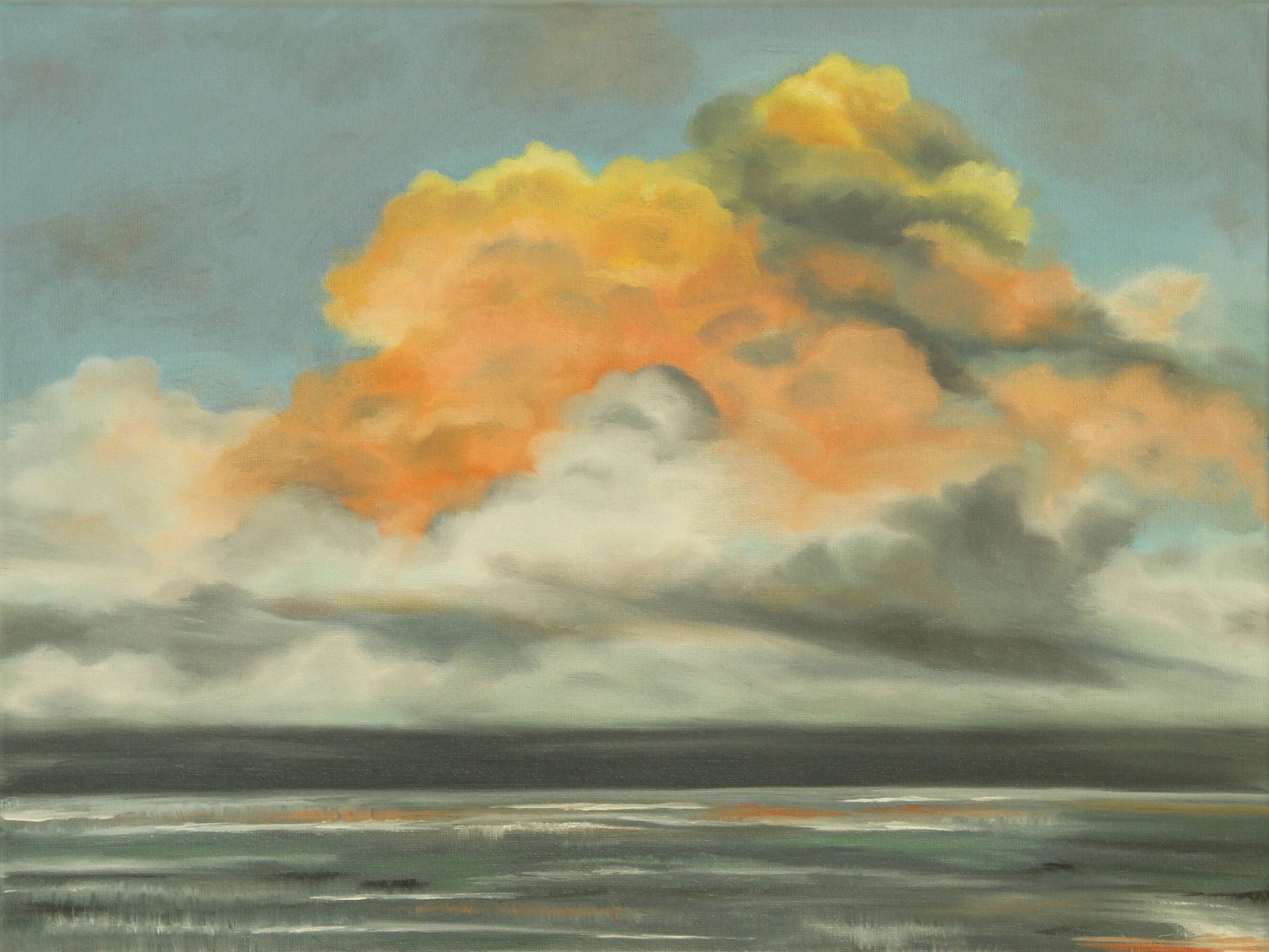 Thanksgiving Clouds #2/12x16/oil on canvas/2025