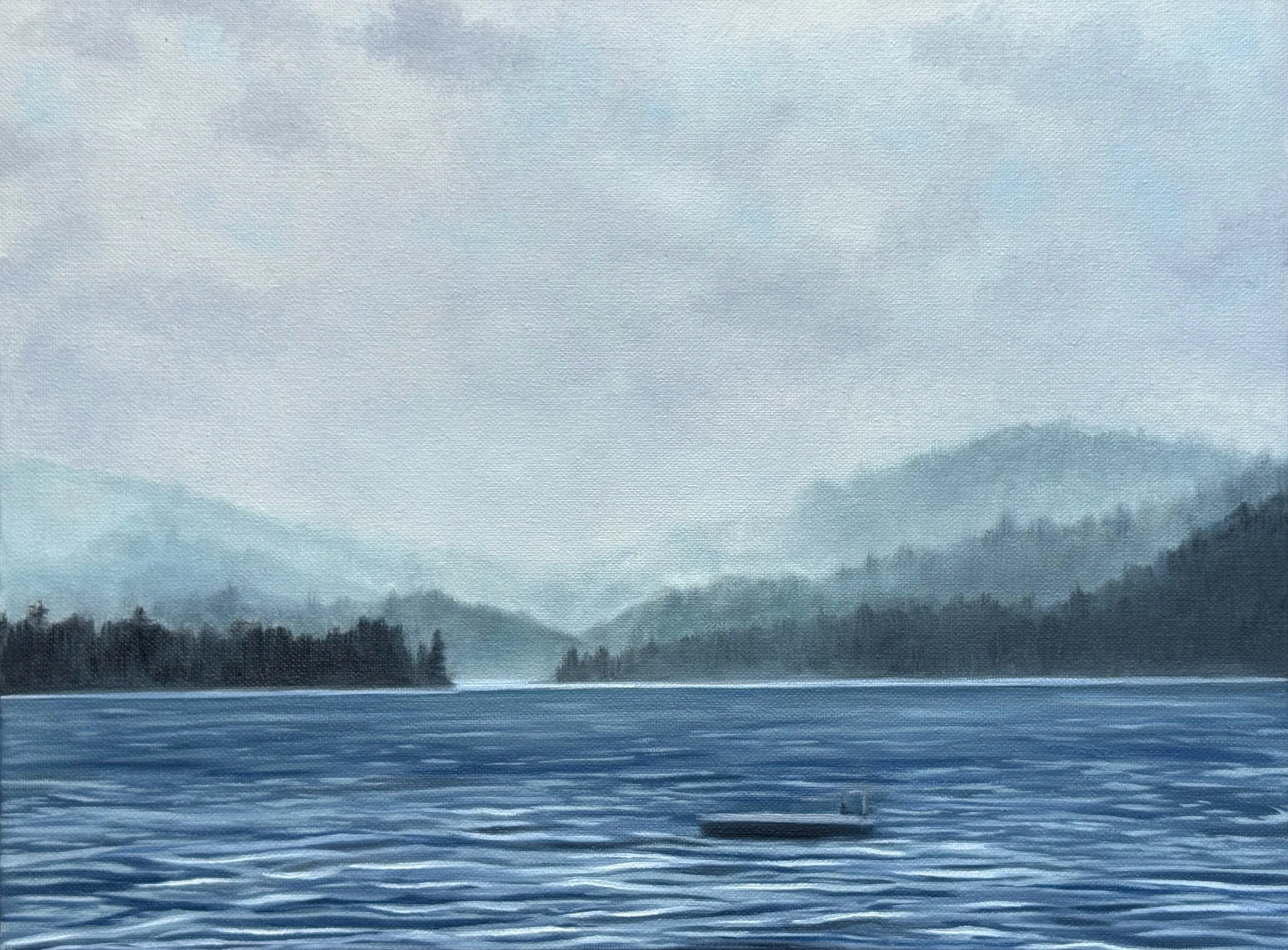 Long Pond Storm/12x16/oil on canvas/2025