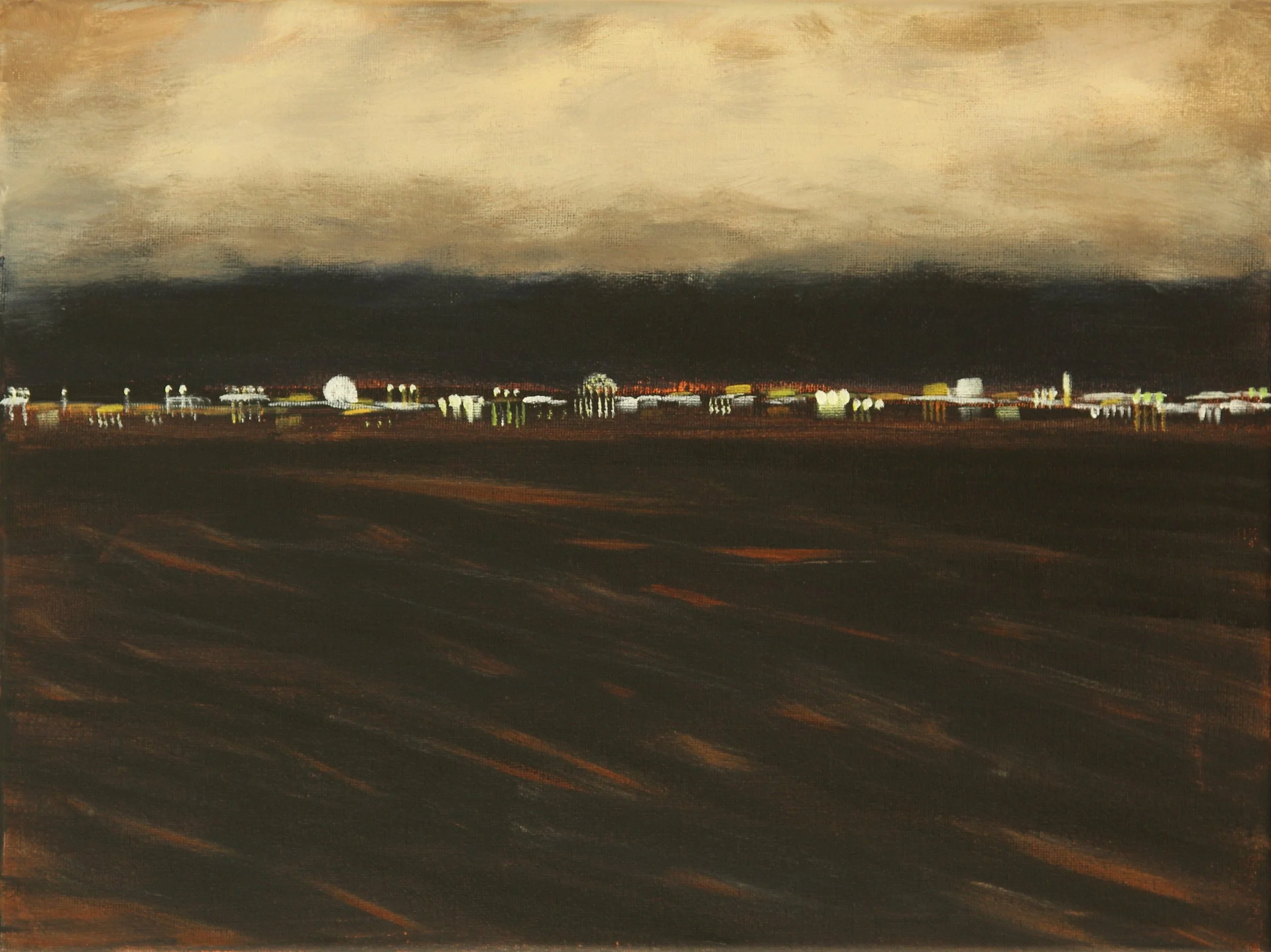 Ocean City, Storm Approaching/12x16/acrylic on canvas/2024