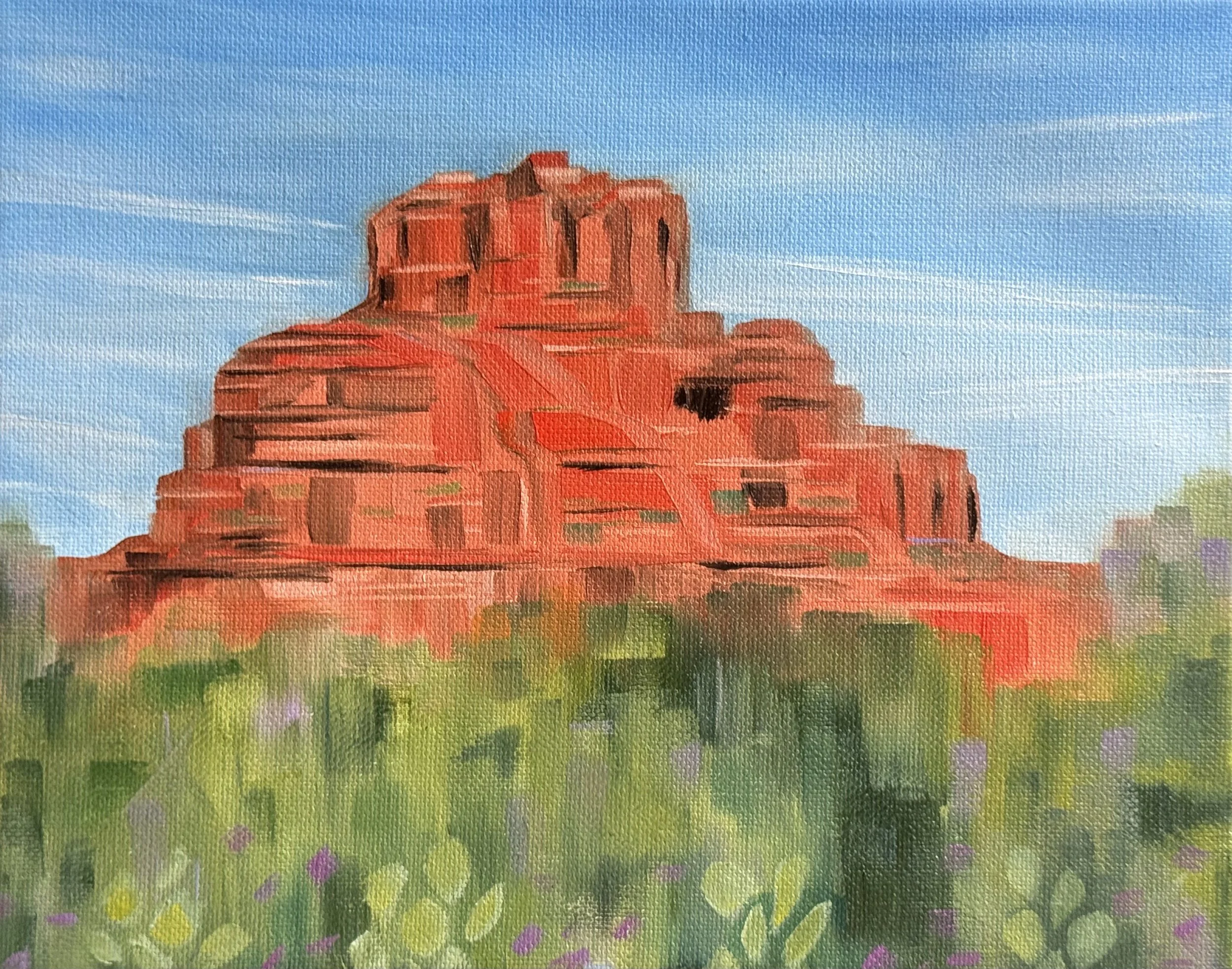 Bell Rock, Sedona/8x10/oil on canvas/2025