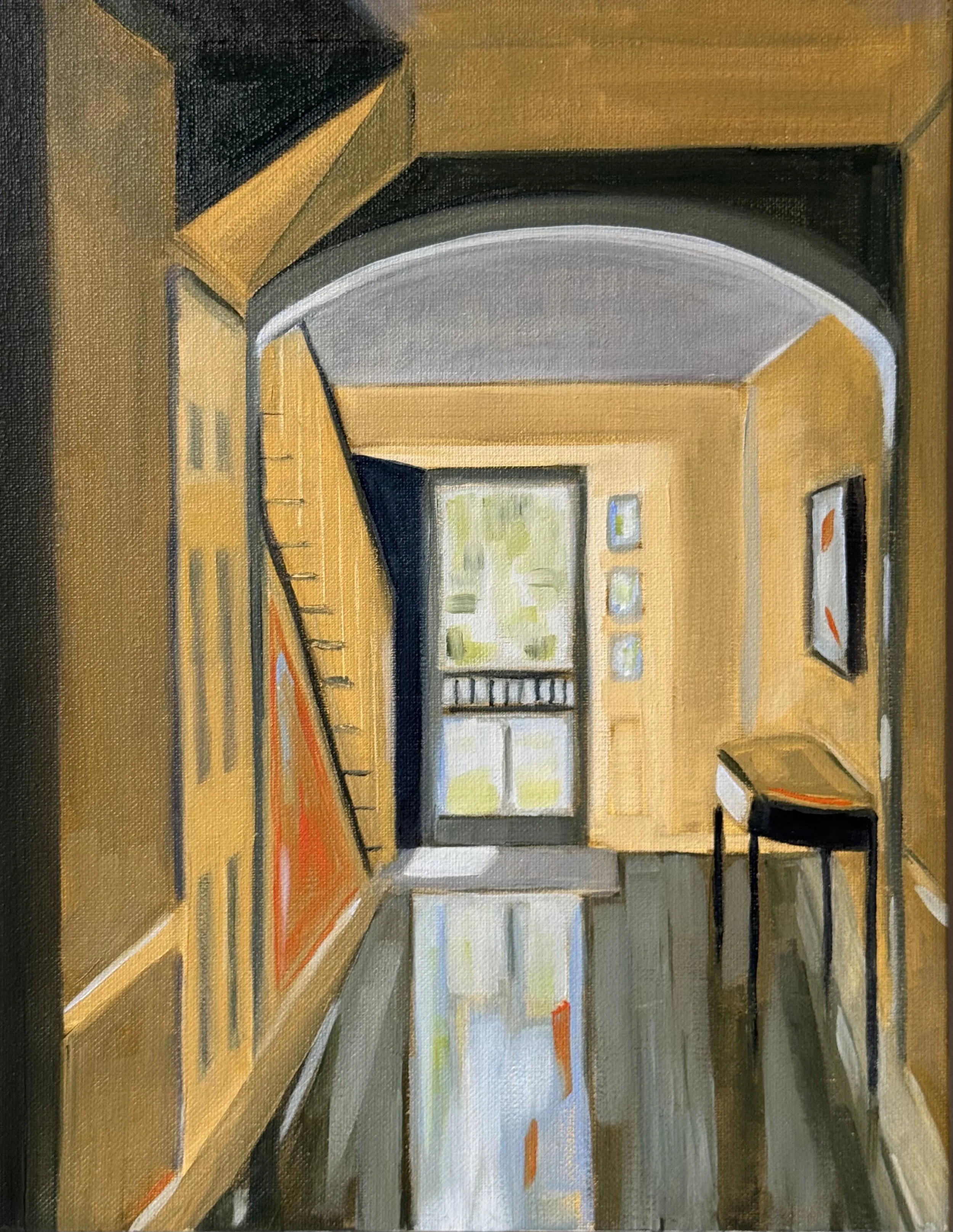 Hallway, Falmouth/12x16/oil on canvas/2026