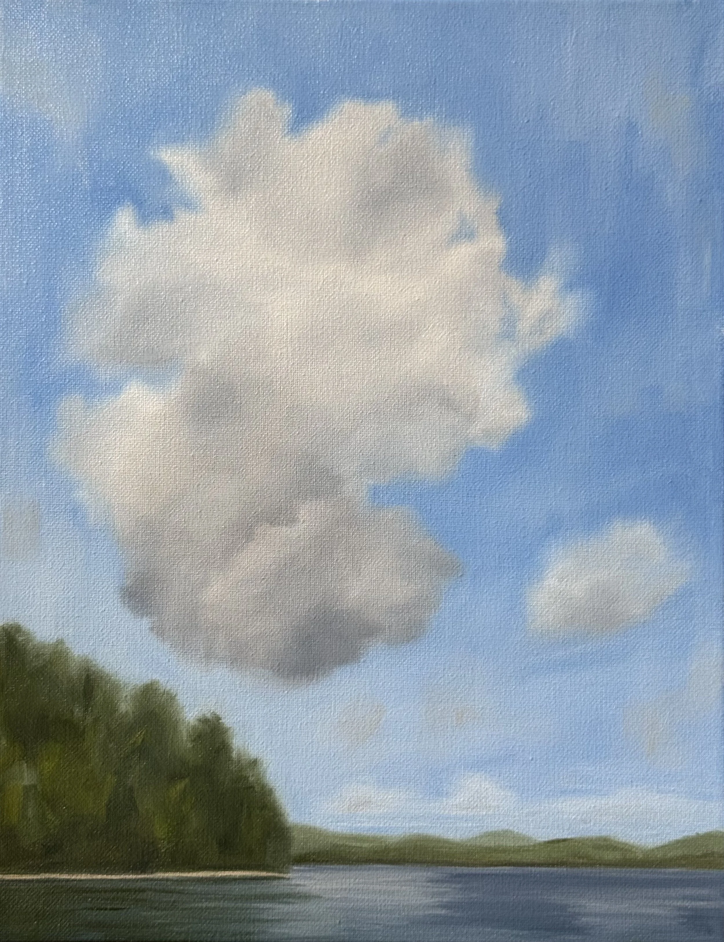Long Pond Cloud/11x14/oil on canvas/2026