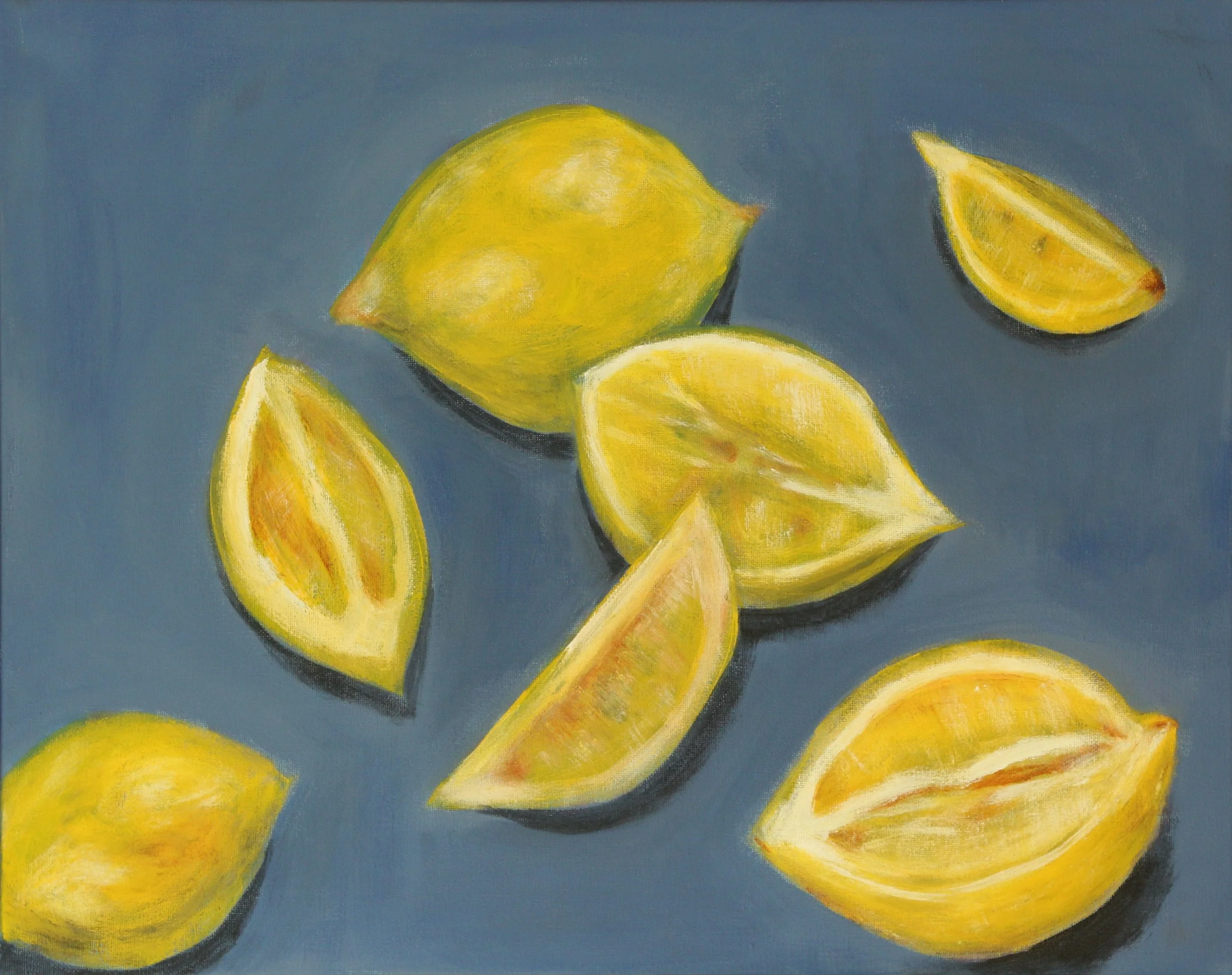 Lemons #1/16x20/acrylic on canvas/2024