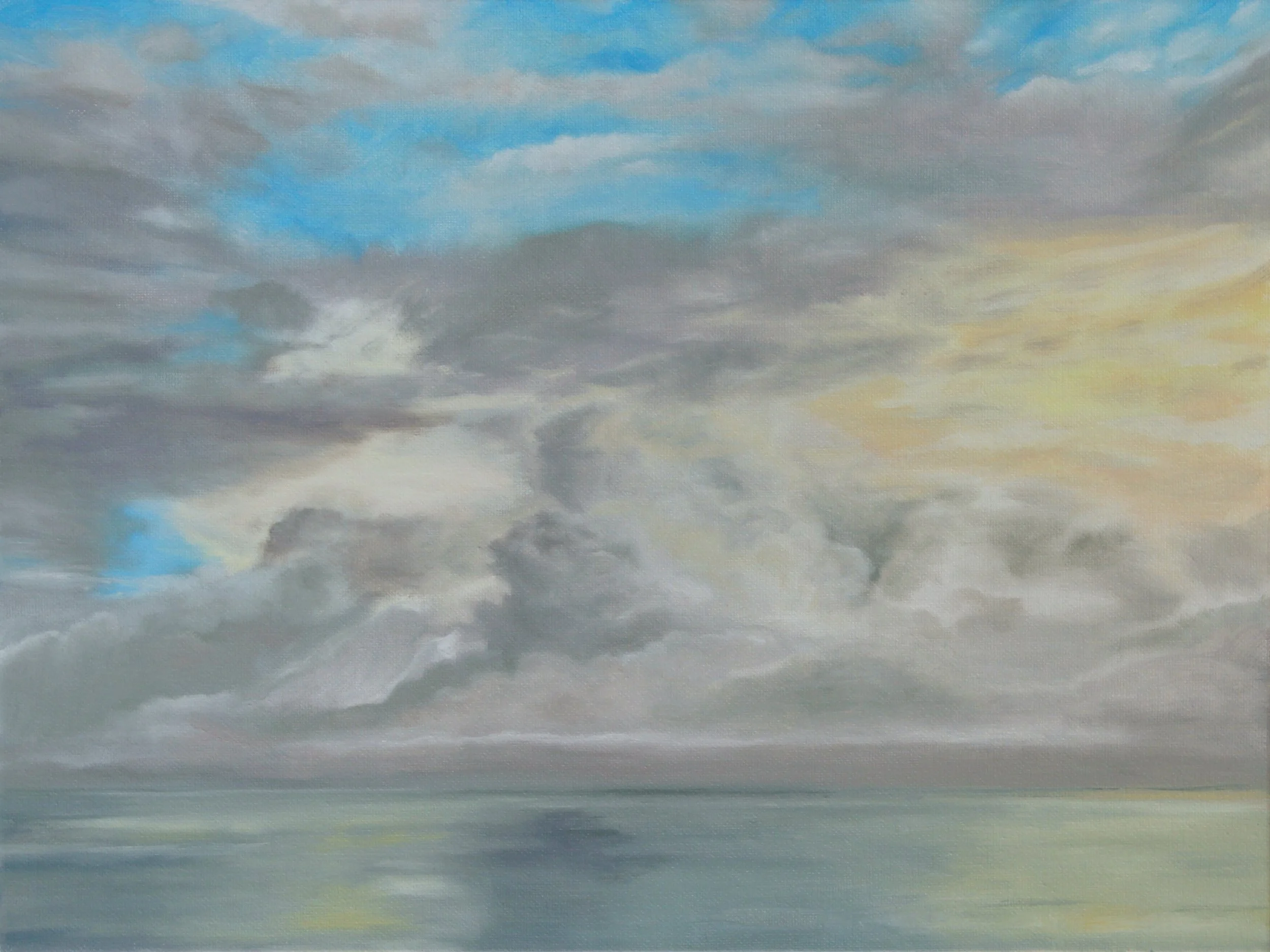 Thanksgiving Clouds #1/12x16/oil on canvas/2025