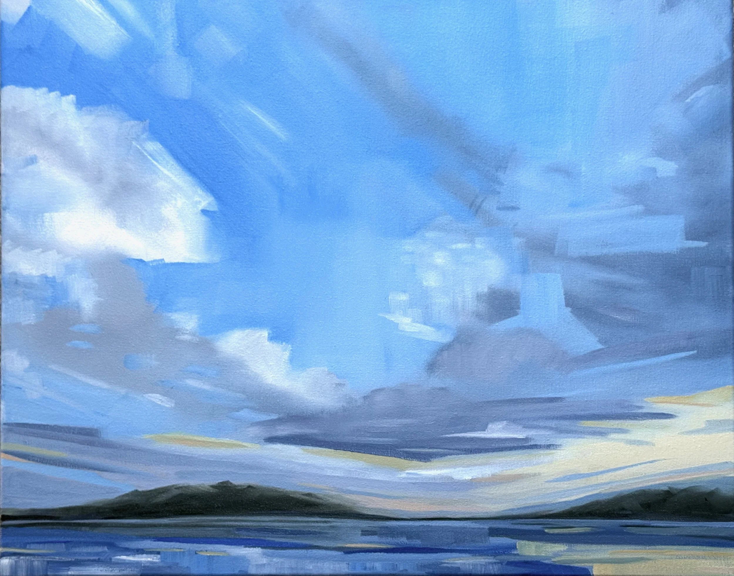 Long Pond Late Afternoon #1/16x20/oil on canvas/2025