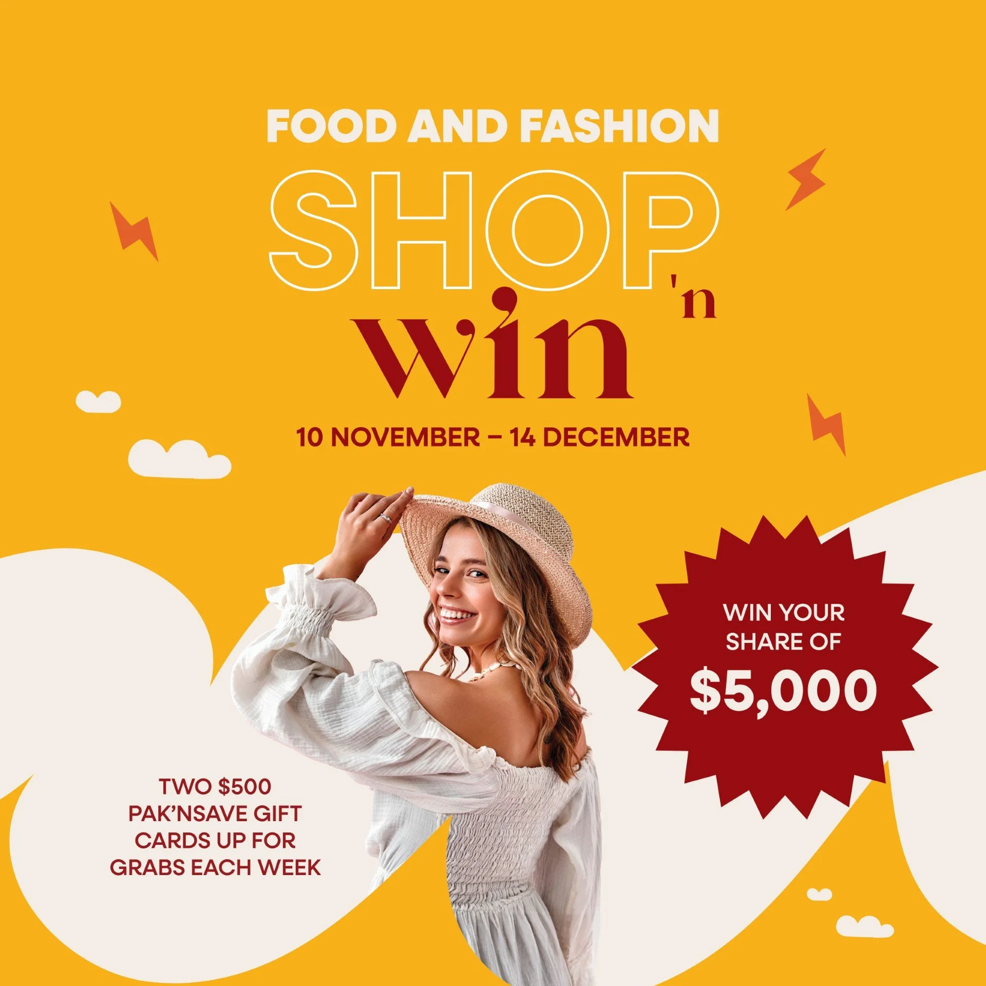 Food and Fashion Shop ‘n Win