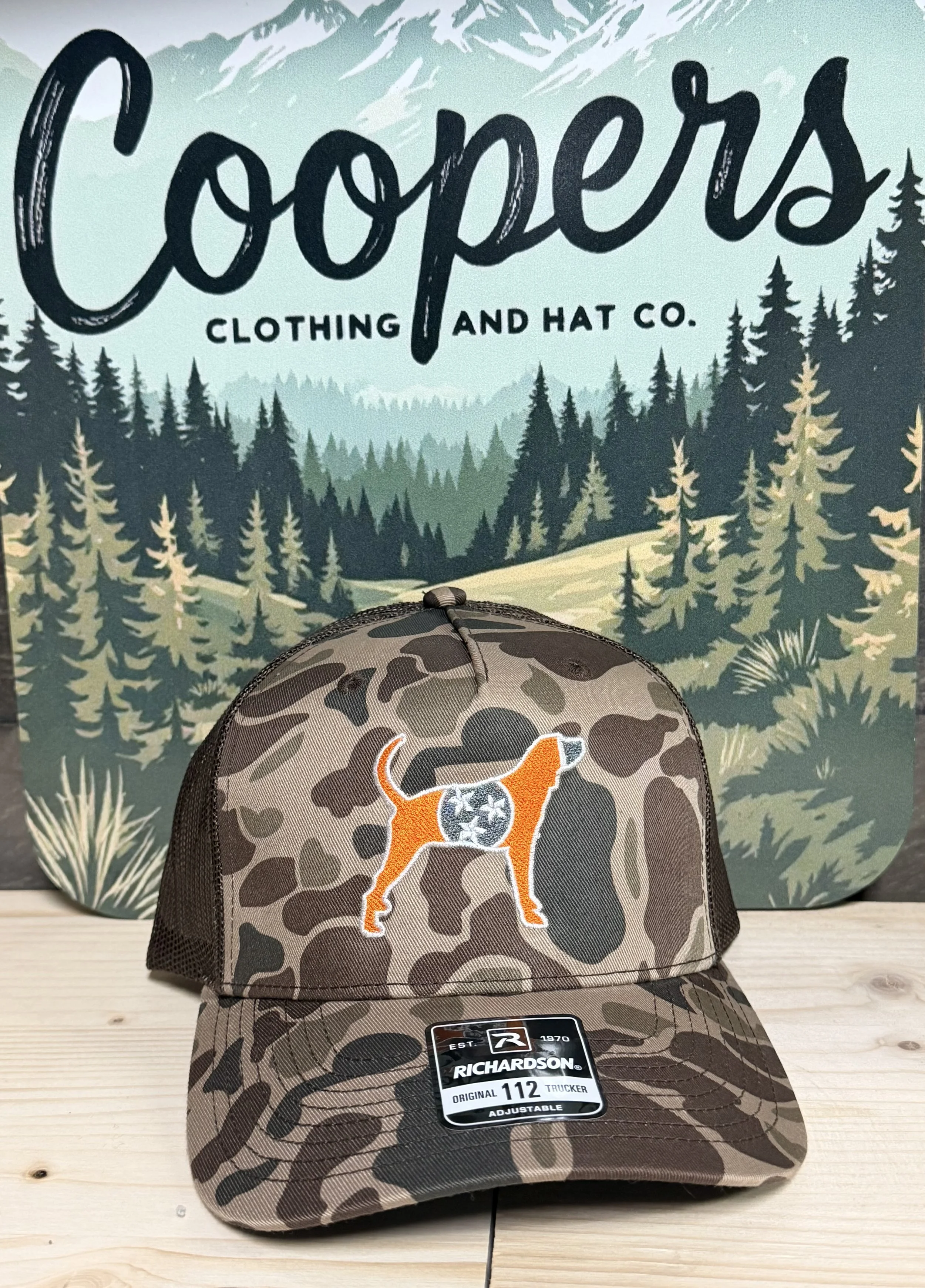 Richardson 112 Bark Duck Camo With Smokey Logo