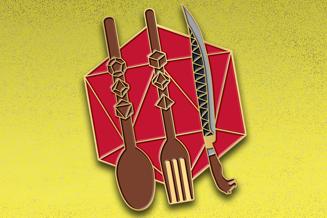 Eat. Play. Liberate. 1.75" Enamel Pin
