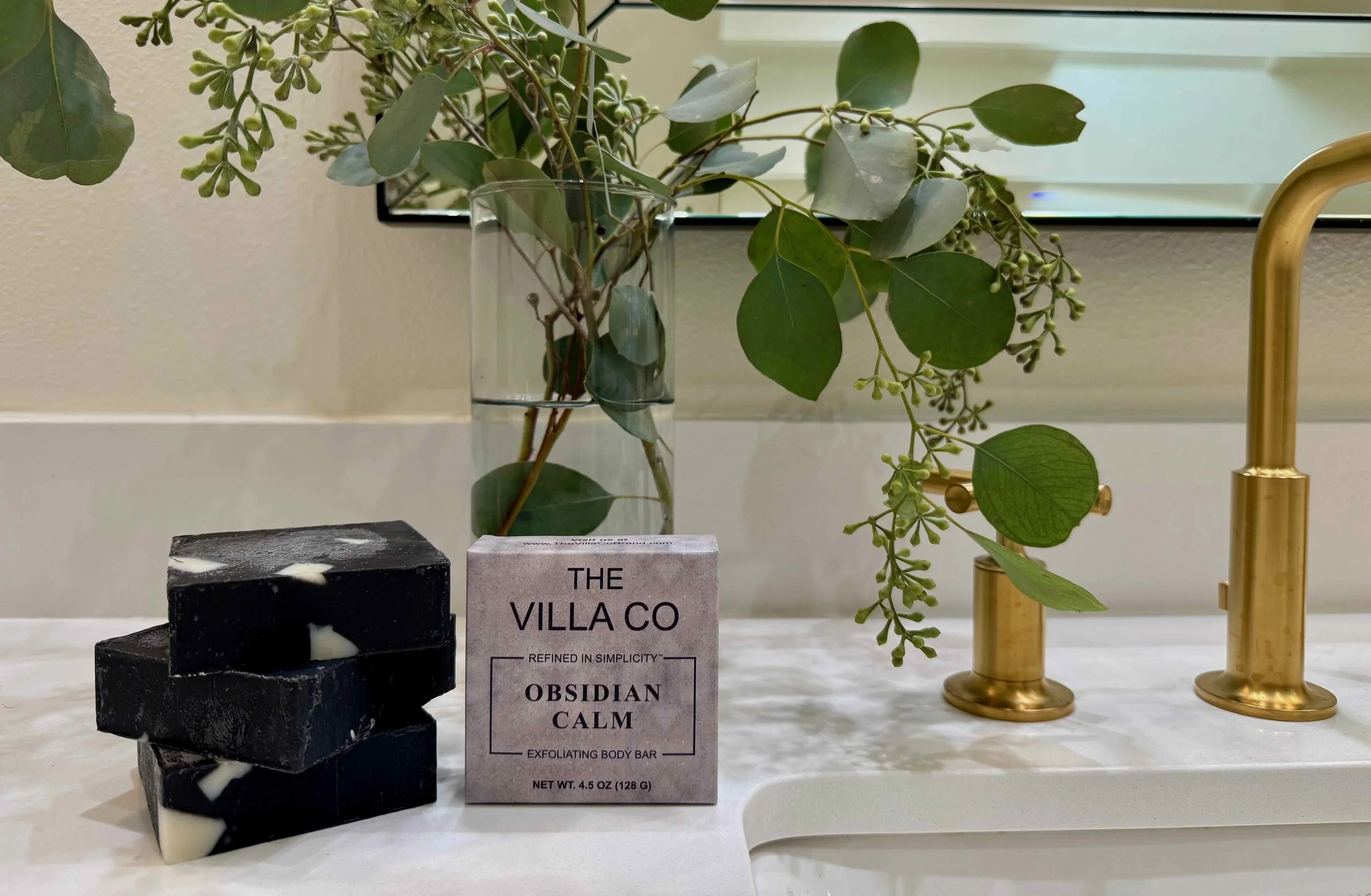 Obsidian Calm - Exfoliating Body Bar