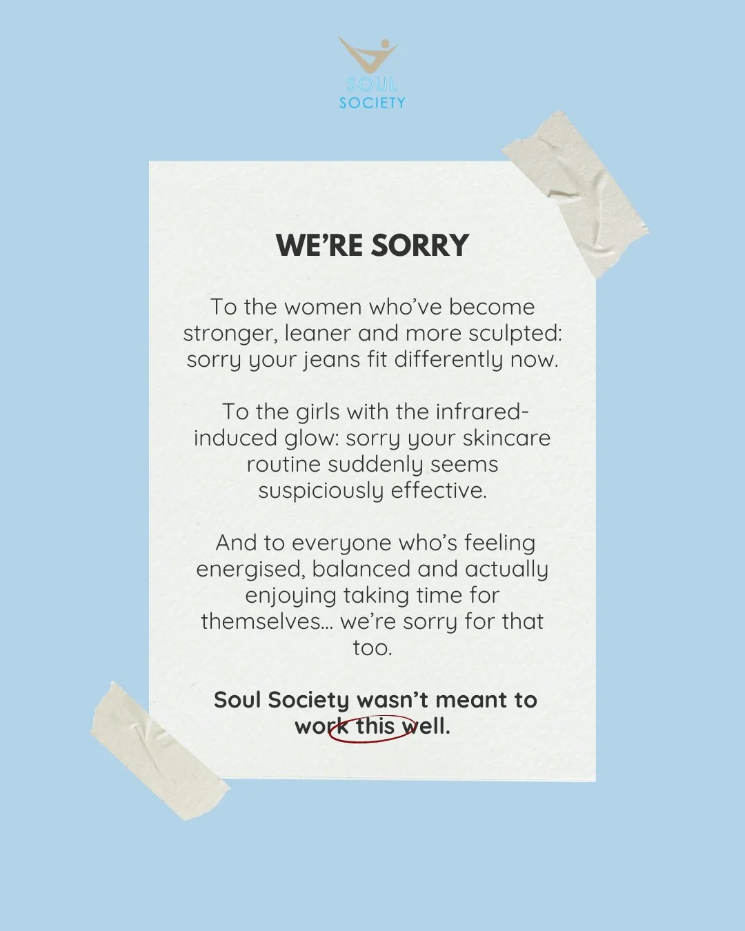 Stronger, glowing, confident? Consider this your warning ⚠️😉

👉 See the timetable at soulsociety.com.au
📍 26 Maddecks Ave, Moorebank NSW

#soulsocietymoorebank #infraredstudio #moorebankwellness #30minuteclasses #moorebankfitness