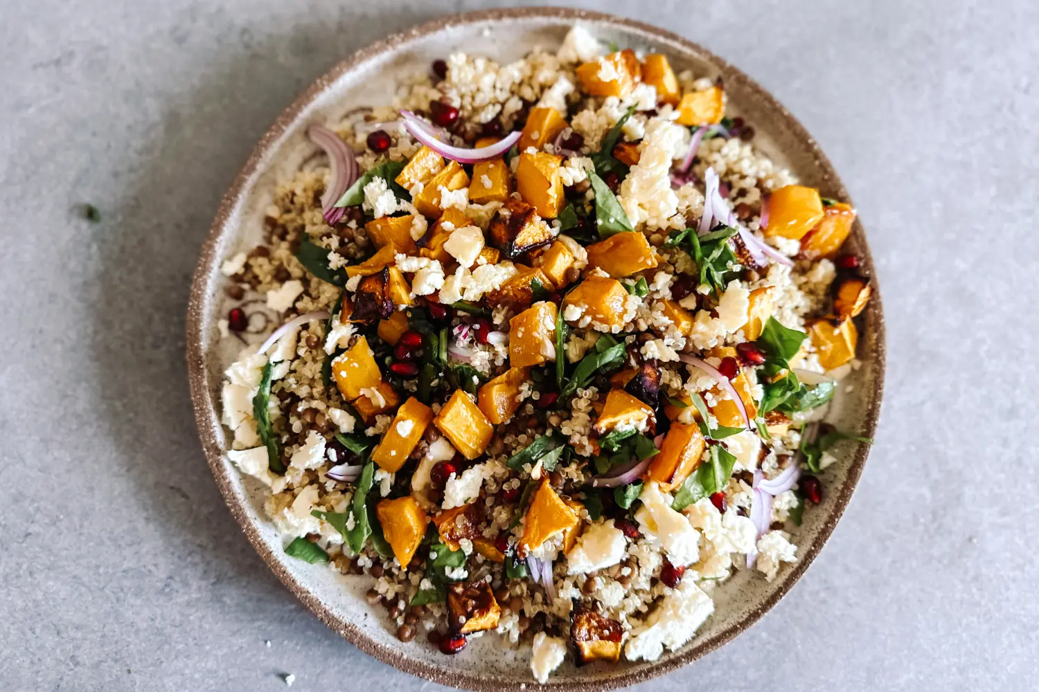 Healthy Roast Pumpkin & Warm Quinoa Salad