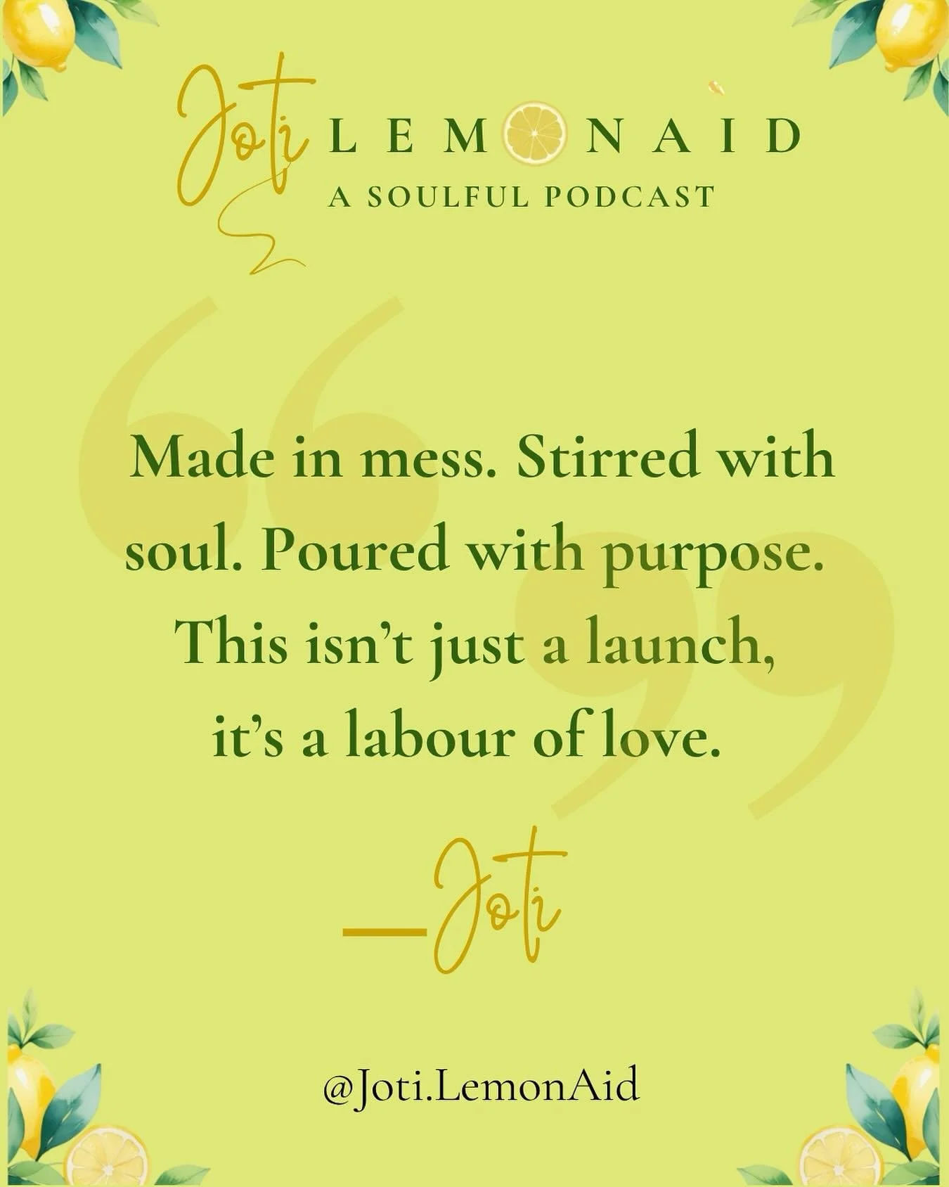 LemonAid was made in the mess.
Not in perfection, but in purpose. ✨

It&rsquo;s been stirred with soul, poured with love, 
and offered with hope.

This isn&rsquo;t just a launch; it&rsquo;s a labour of love.
A space for healing and fresh starts. 💛

