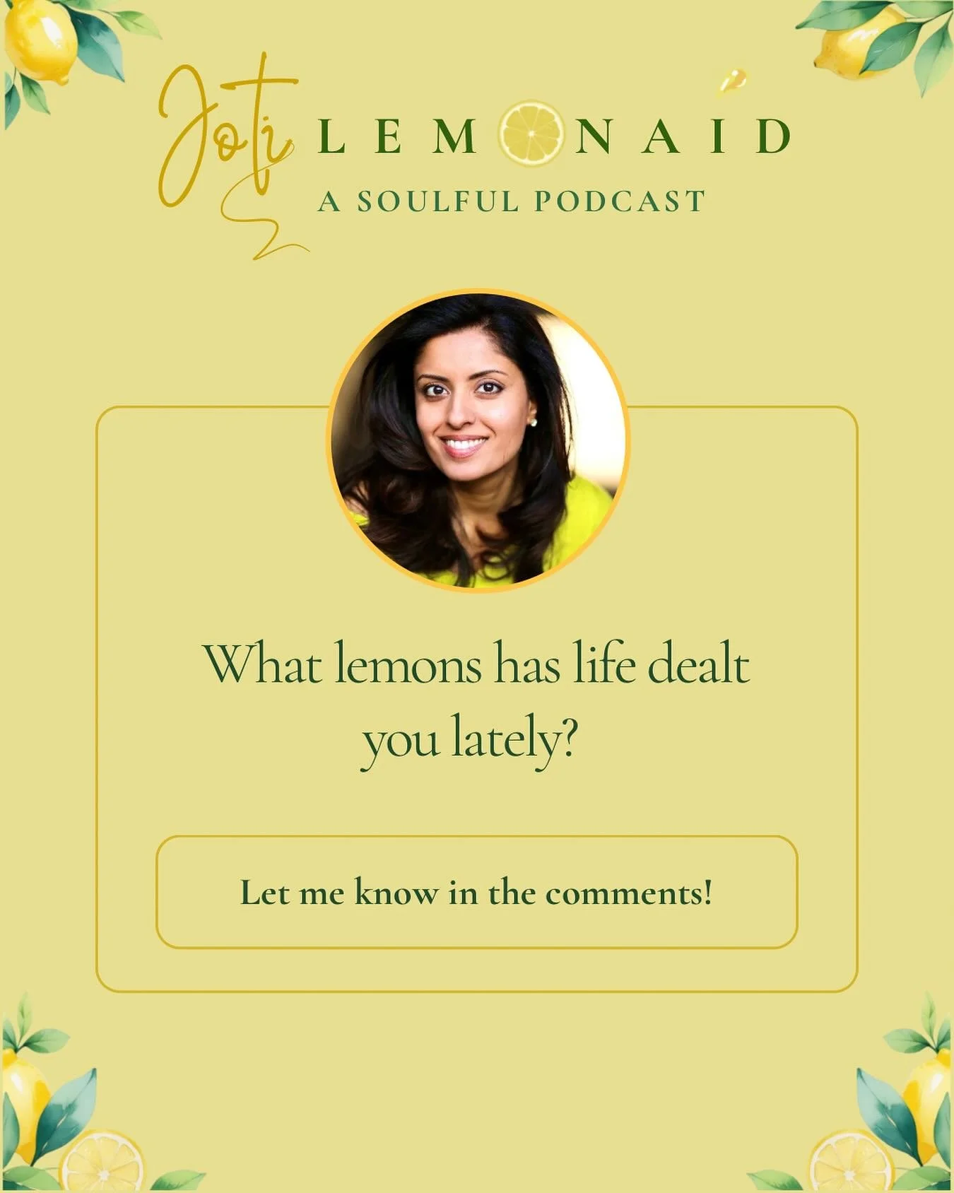 Welcome to &lsquo; The LemonAid Lounge&rsquo; - a cozy Q&amp;A. I&rsquo;m curious&hellip;what lemons has life handed you lately? 🍋

Sometimes the squeeze shows us what we&rsquo;re made of&hellip;even when it stings. Maybe it&rsquo;s loss, change or 