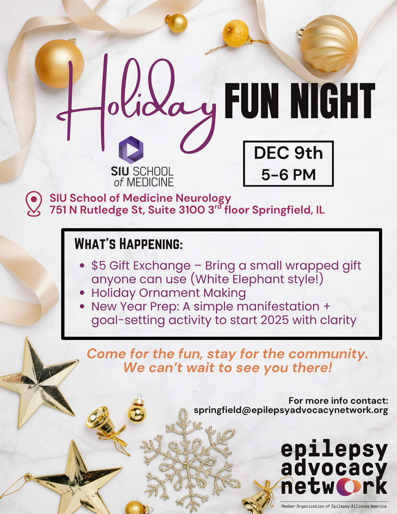 Springfield Holiday Fun Night!