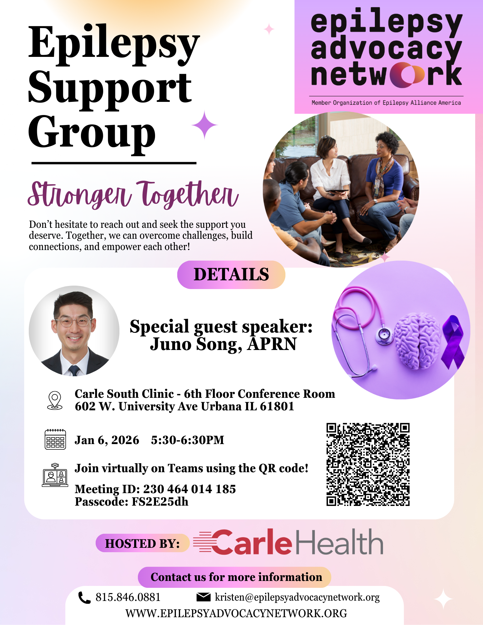 Champaign Support Group (in person or virtual)