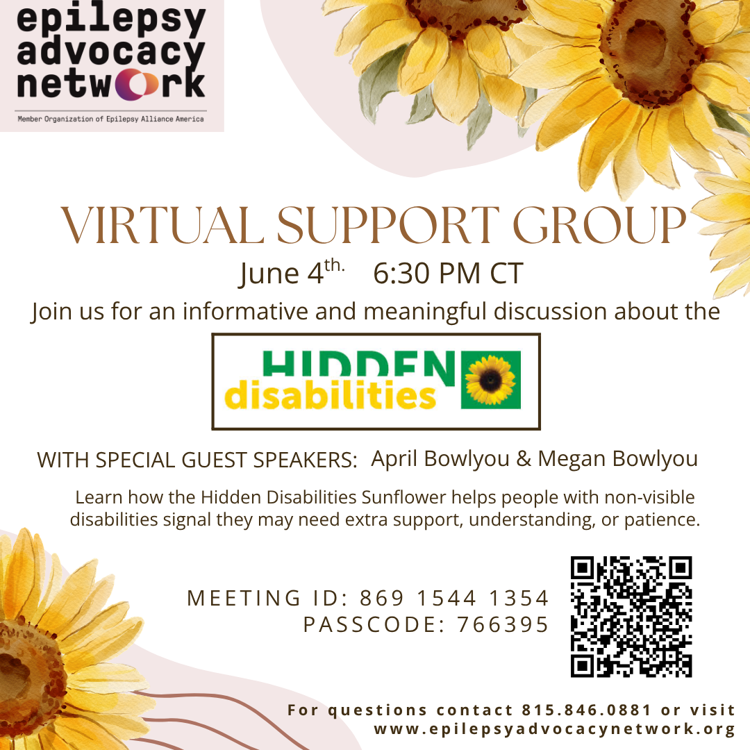 Virtual Support Group about the Hidden Disabilities Sunflower
