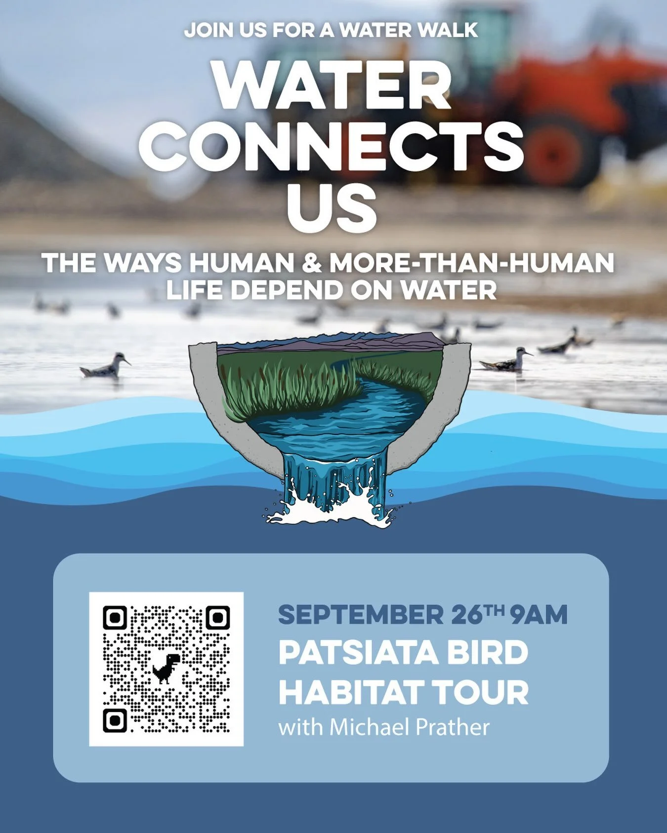 Our &lsquo;Water Connects Us&rsquo; series continues: 🐦&zwj;⬛

Join us this Saturday for an exploration of bird habitats on the Owens River and Lake with Michael Prather, 50-year Inyo County Conservationist Advocating for Wildlife and Wild Places.

