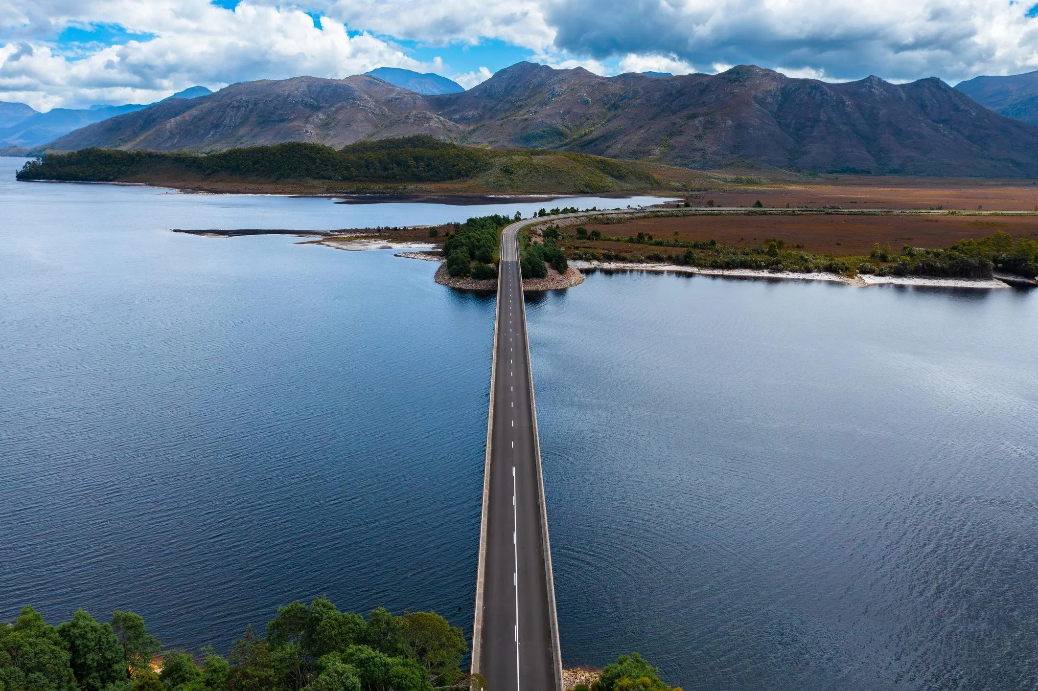 Lake Burbury along Lyell Highway