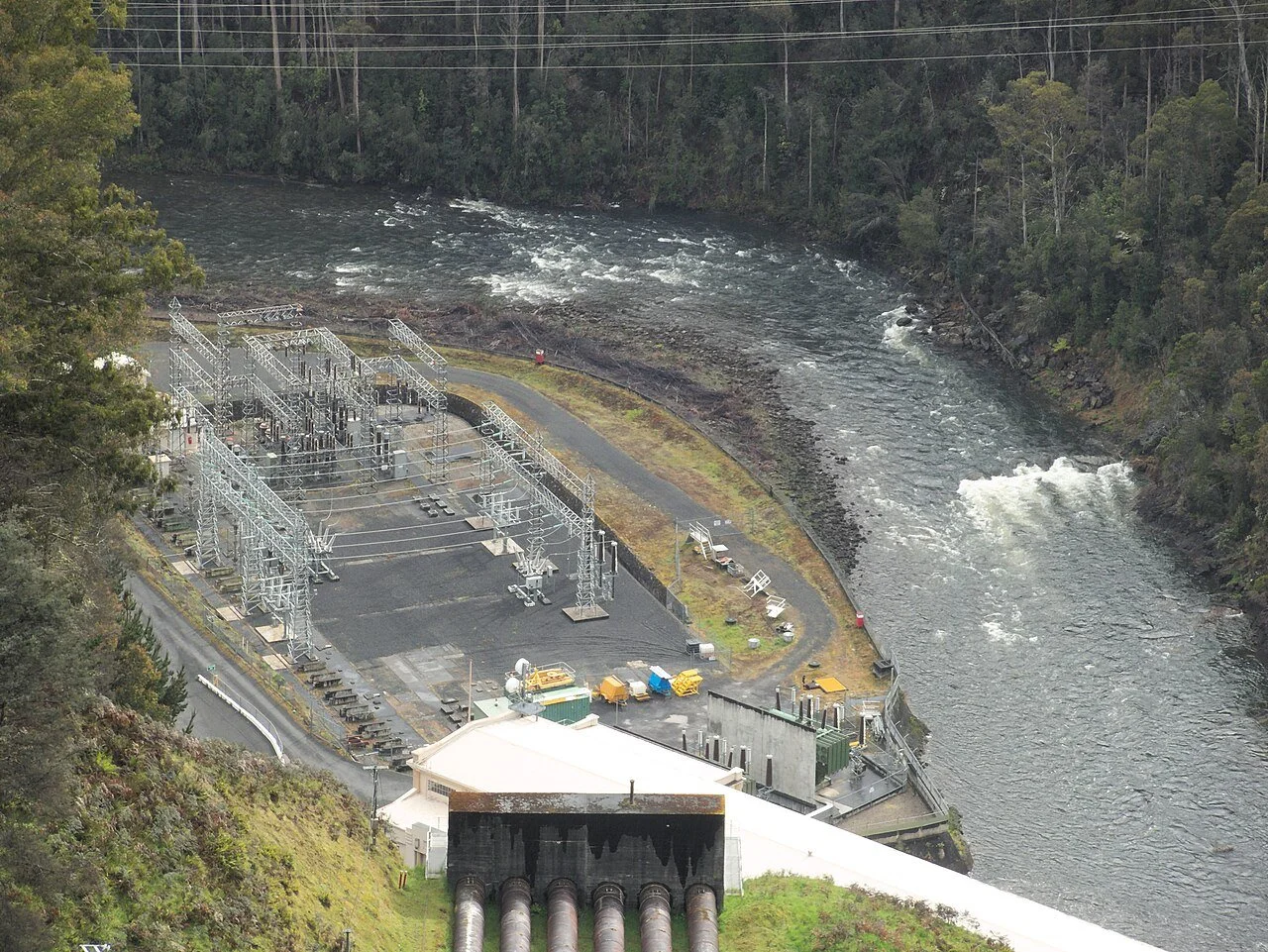 Tarraleah Power station on lyell highway on the way to Hobart