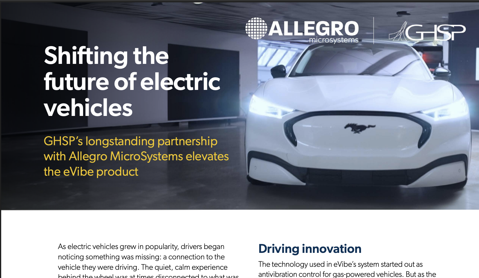 GHSP: Shifting the future of electric vehicles