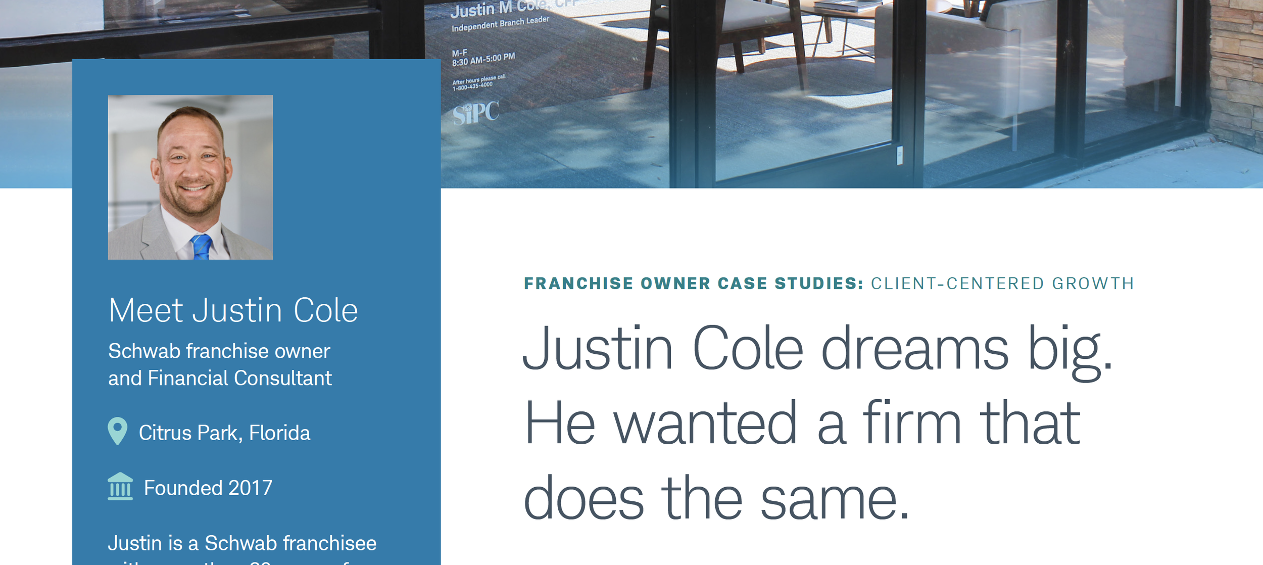 Schwab Franchise: Client-centered growth