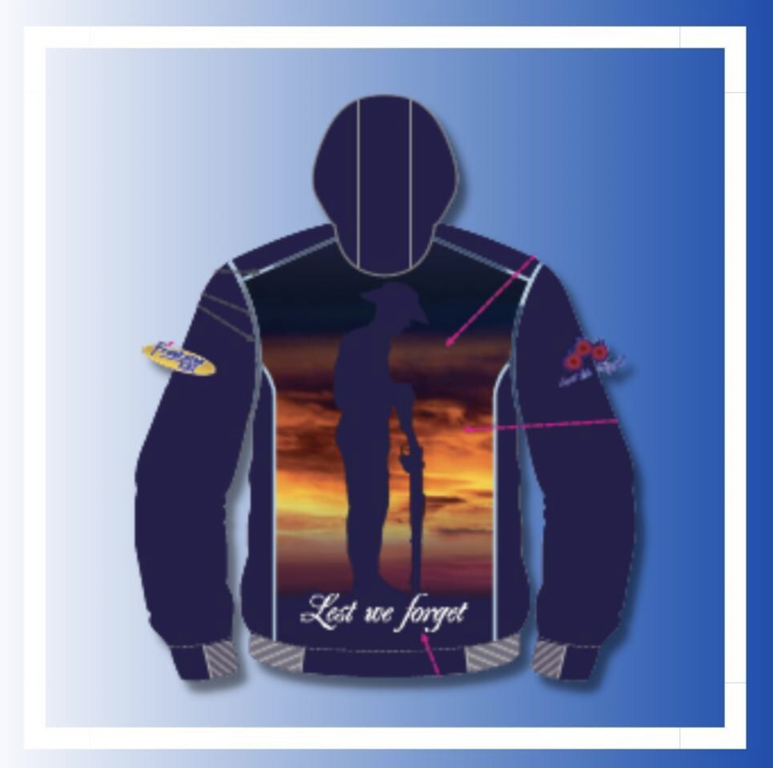 ICON ANZAC ZIP HOODIE