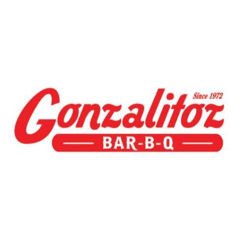Gonzalitoz Bar-B-Q logo in red text with a white background, featuring the words "Since 1972".