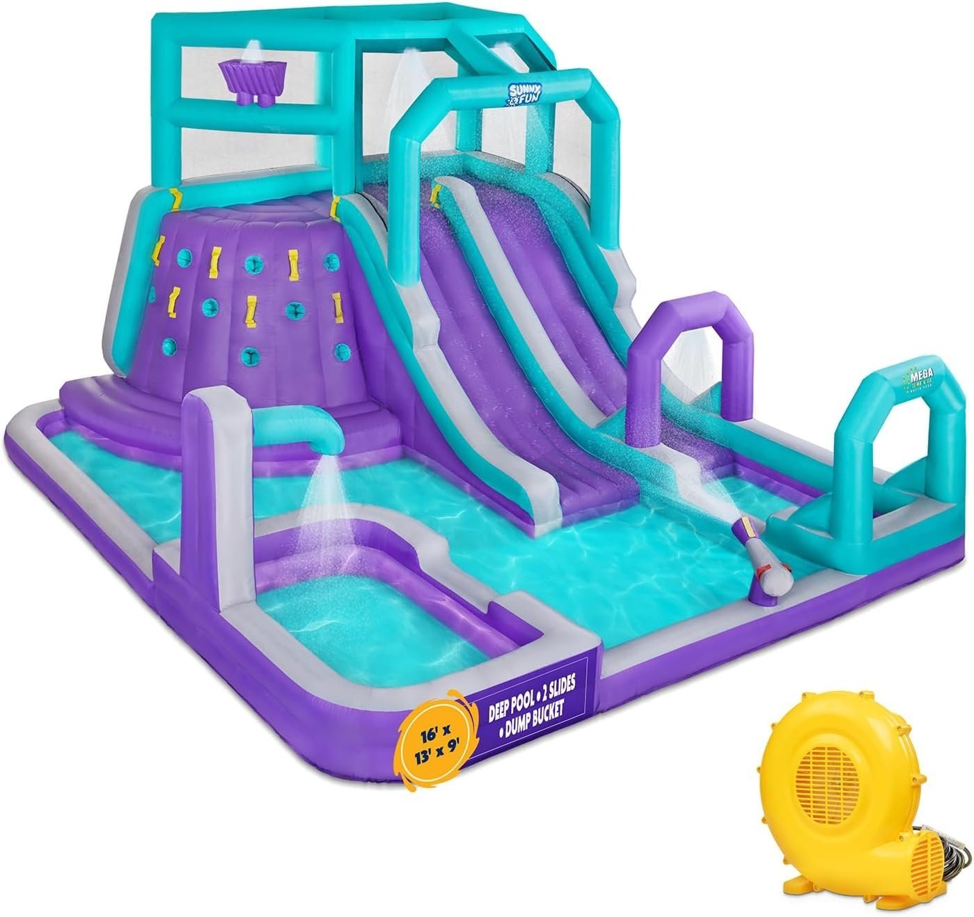 The inflatable water park