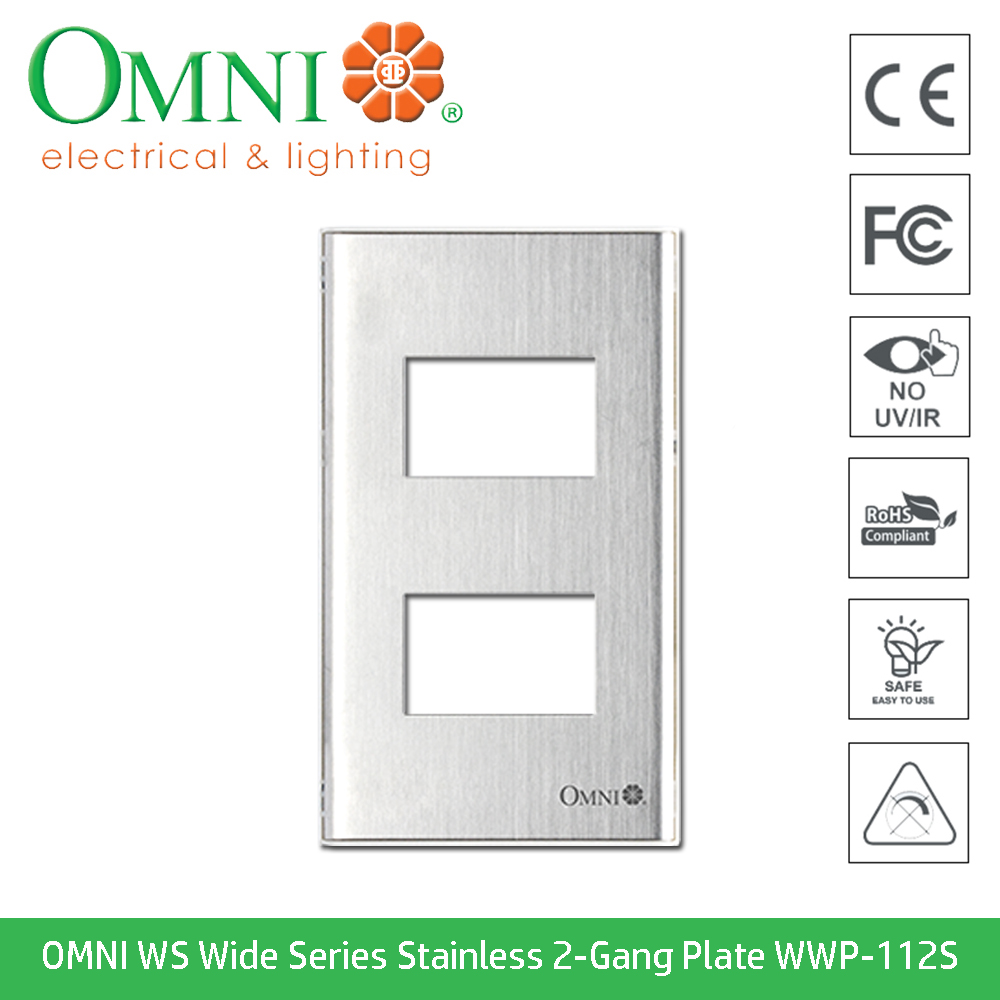 WWP-112S-PK 2-GANG PLATE (STAINLESS) IN BLISTER PACK
